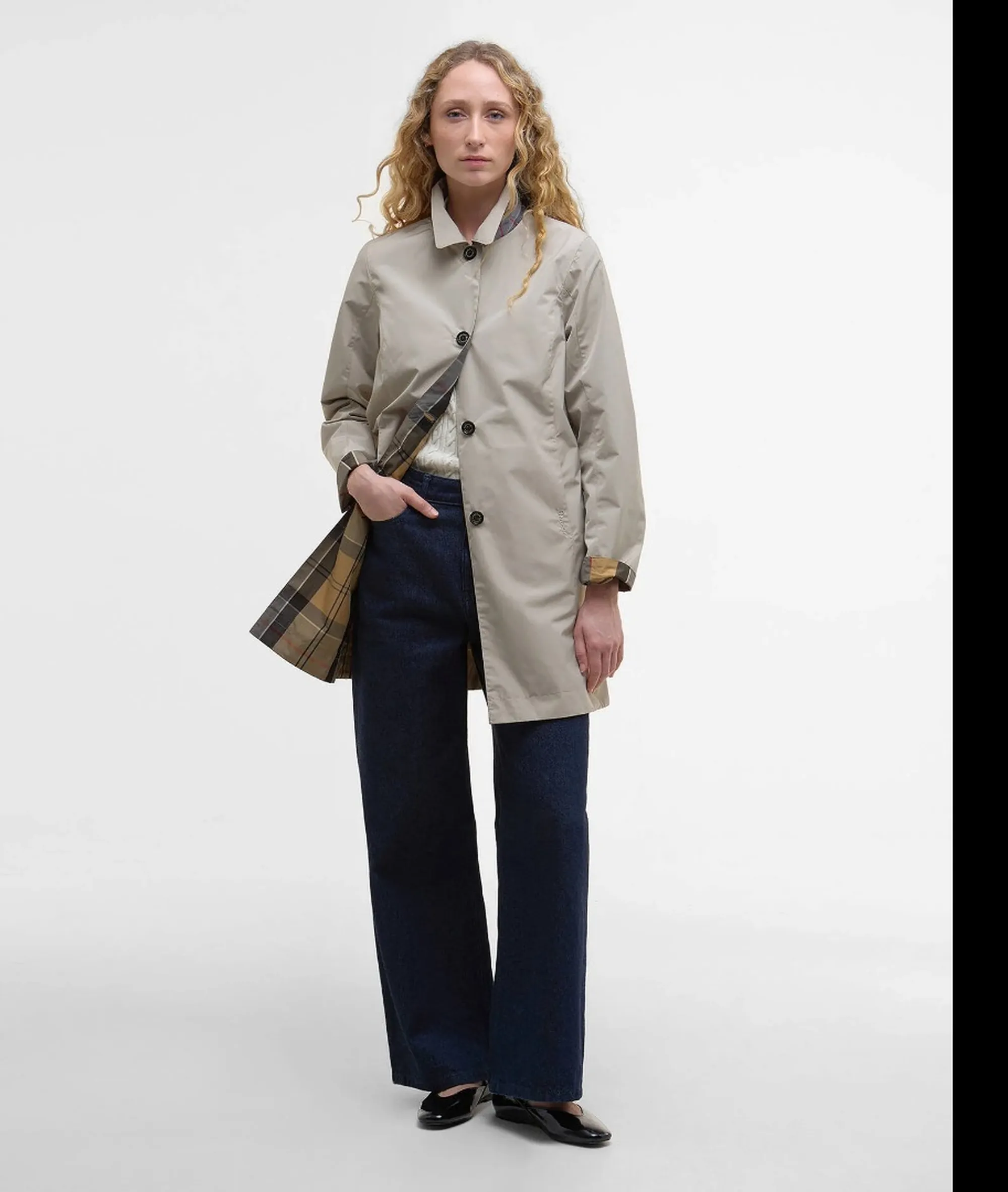 Barbour Trench Babbity Reversibile Beige Lps0233 176131