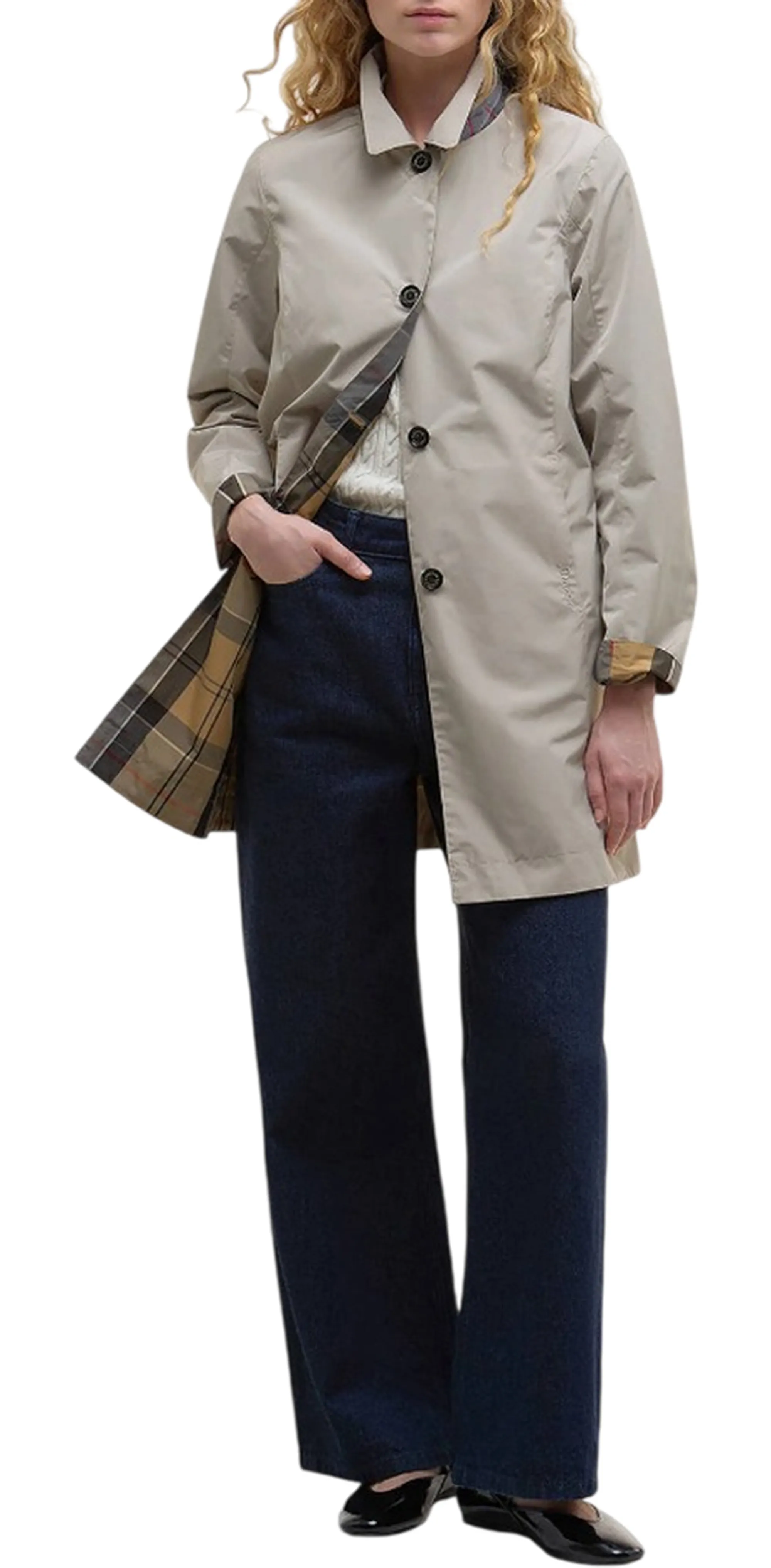 Barbour B'Reversible Babbity Trench Coat' Beige Lps0233 176286