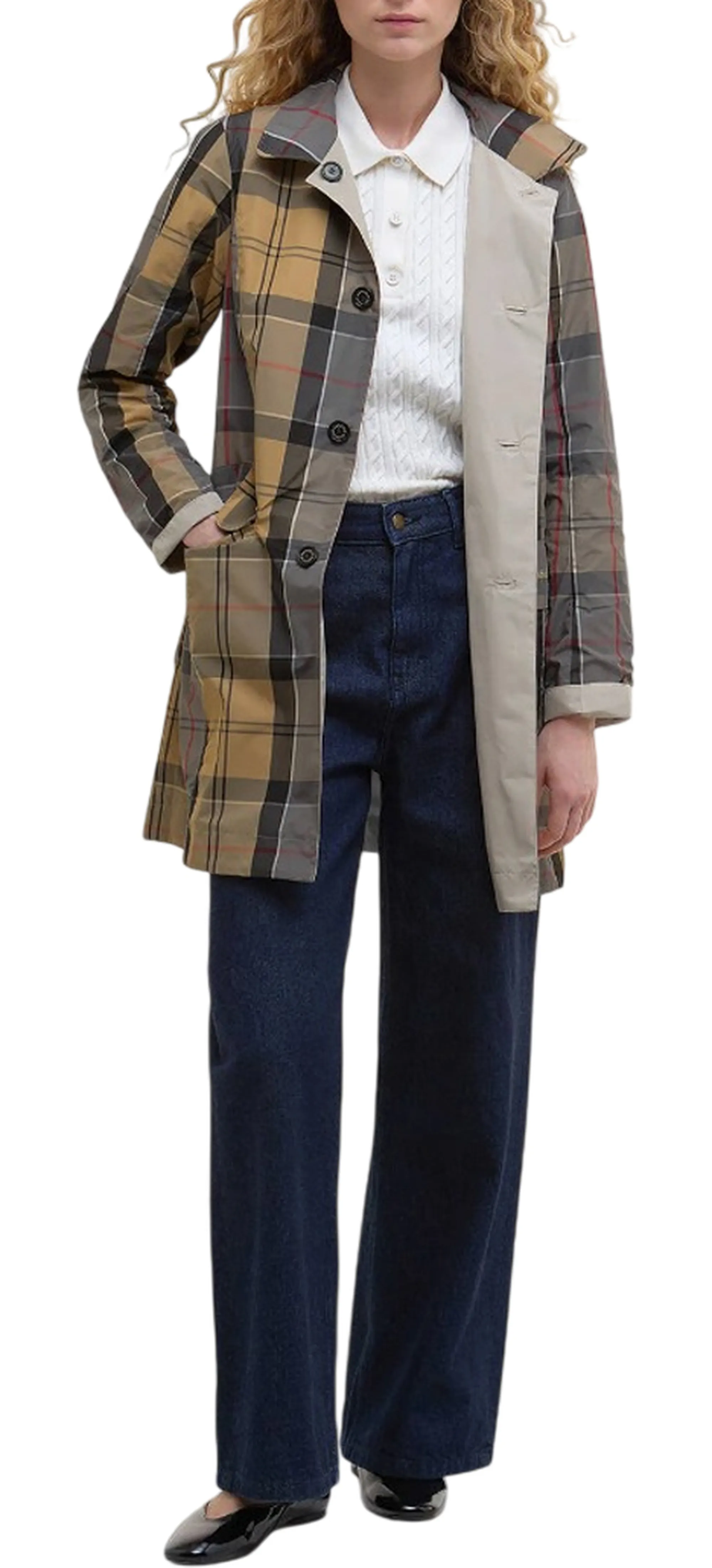 Barbour B'Reversible Babbity Trench Coat' Beige Lps0233 176291