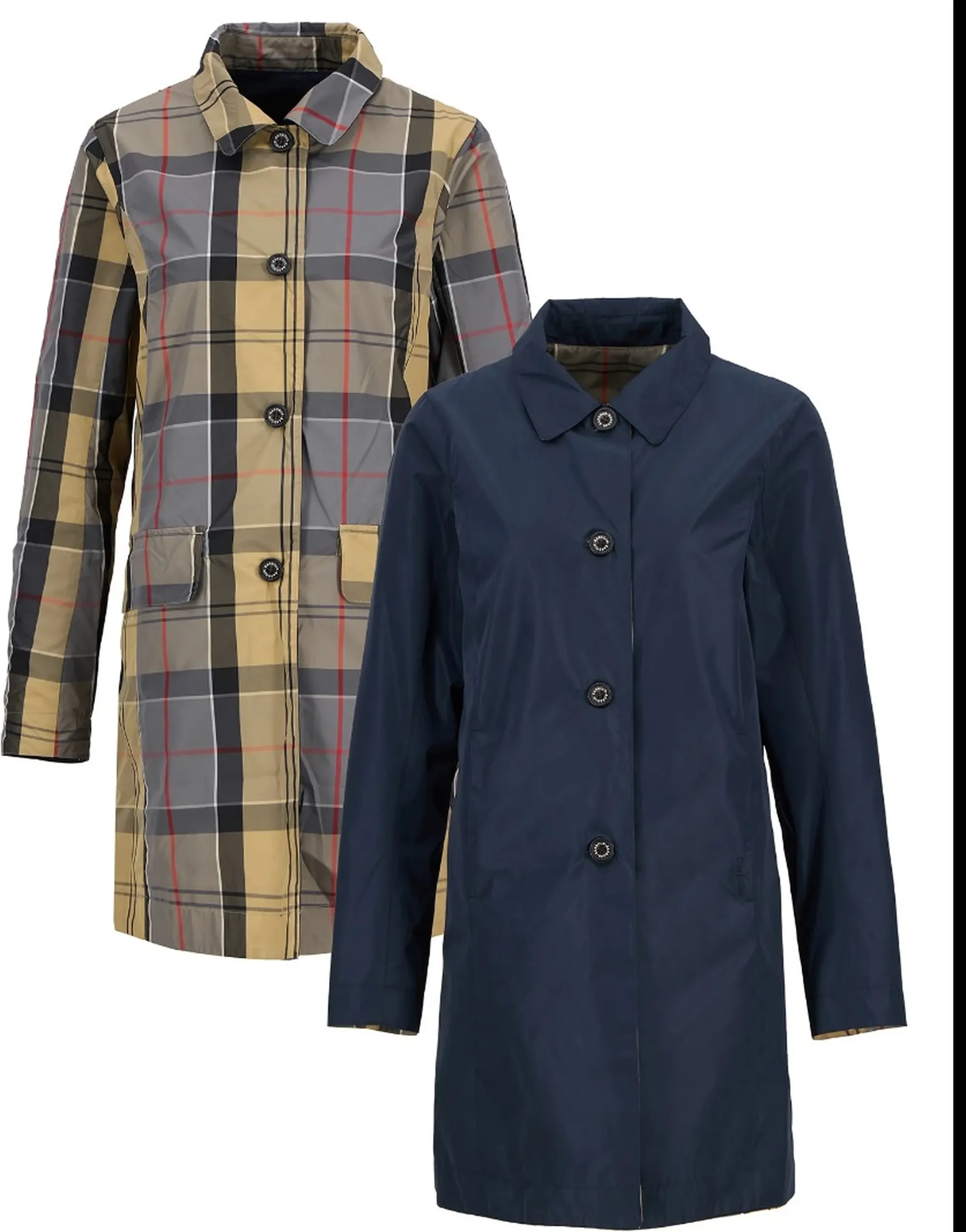 Barbour Trench Babbity Reversibile Blu Lps0233 176122