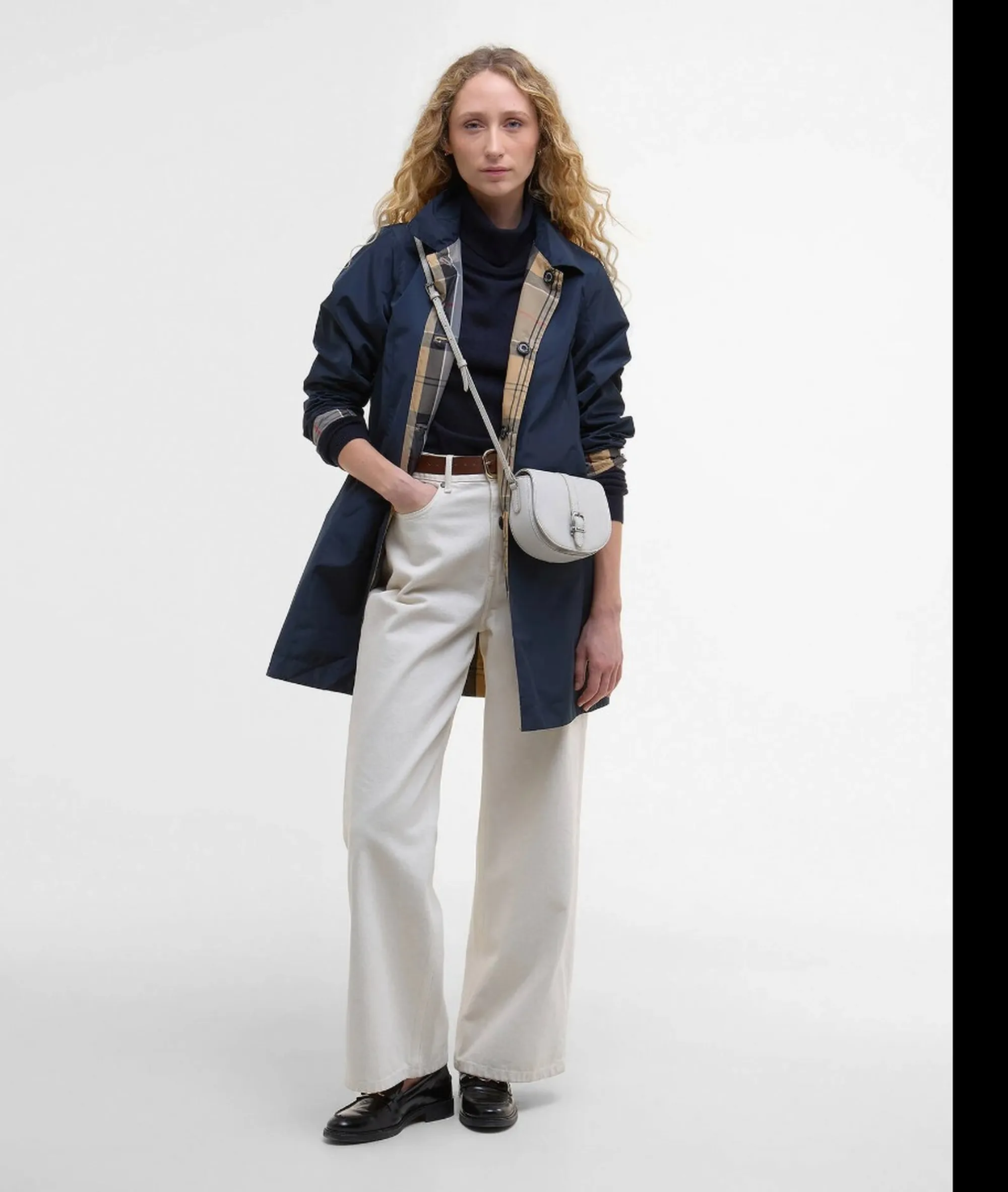 Barbour Trench Babbity Reversibile Blu Lps0233 176123