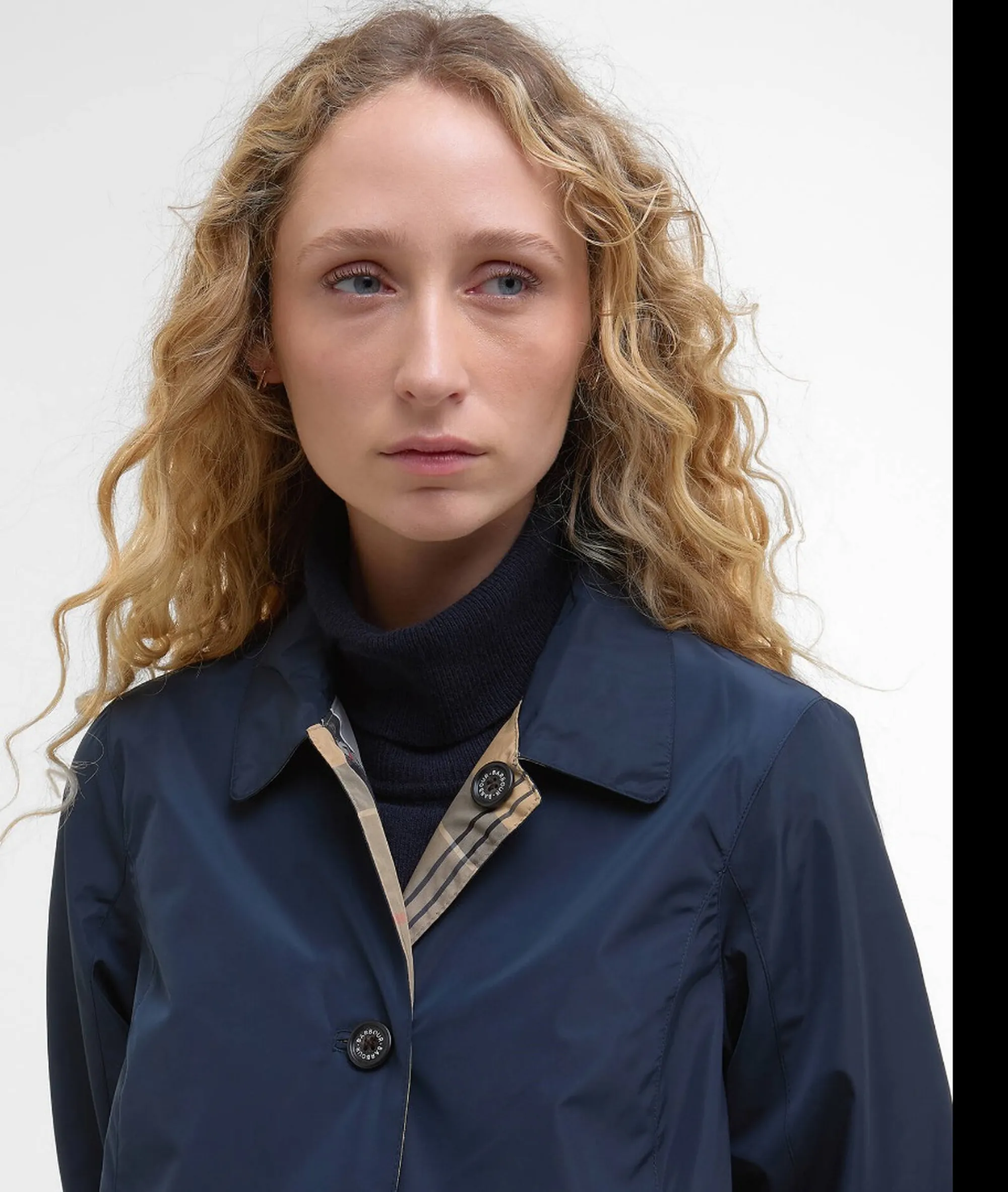 Barbour Trench Babbity Reversibile Blu Lps0233 176125