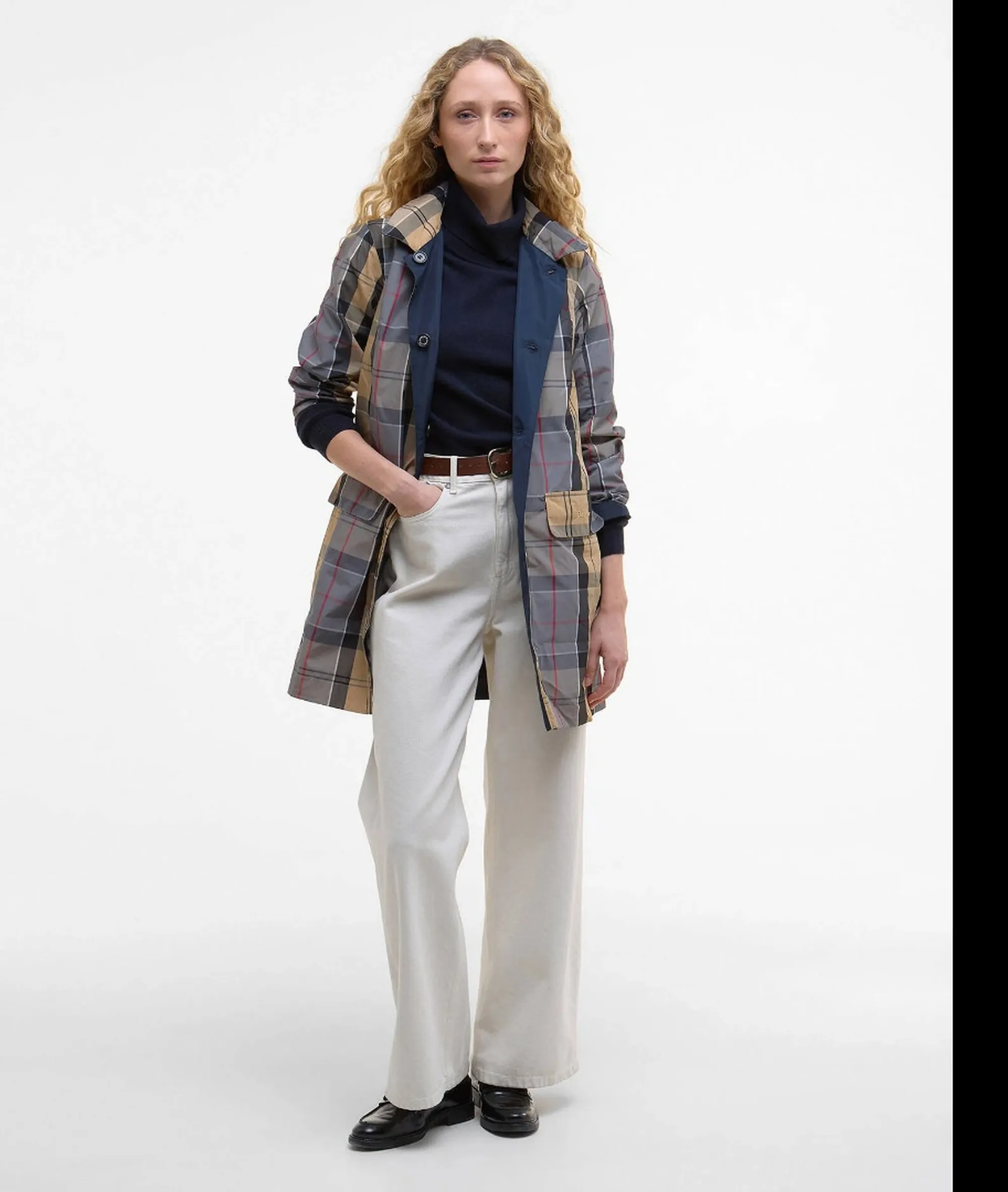 Barbour Trench Babbity Reversibile Blu Lps0233 176127