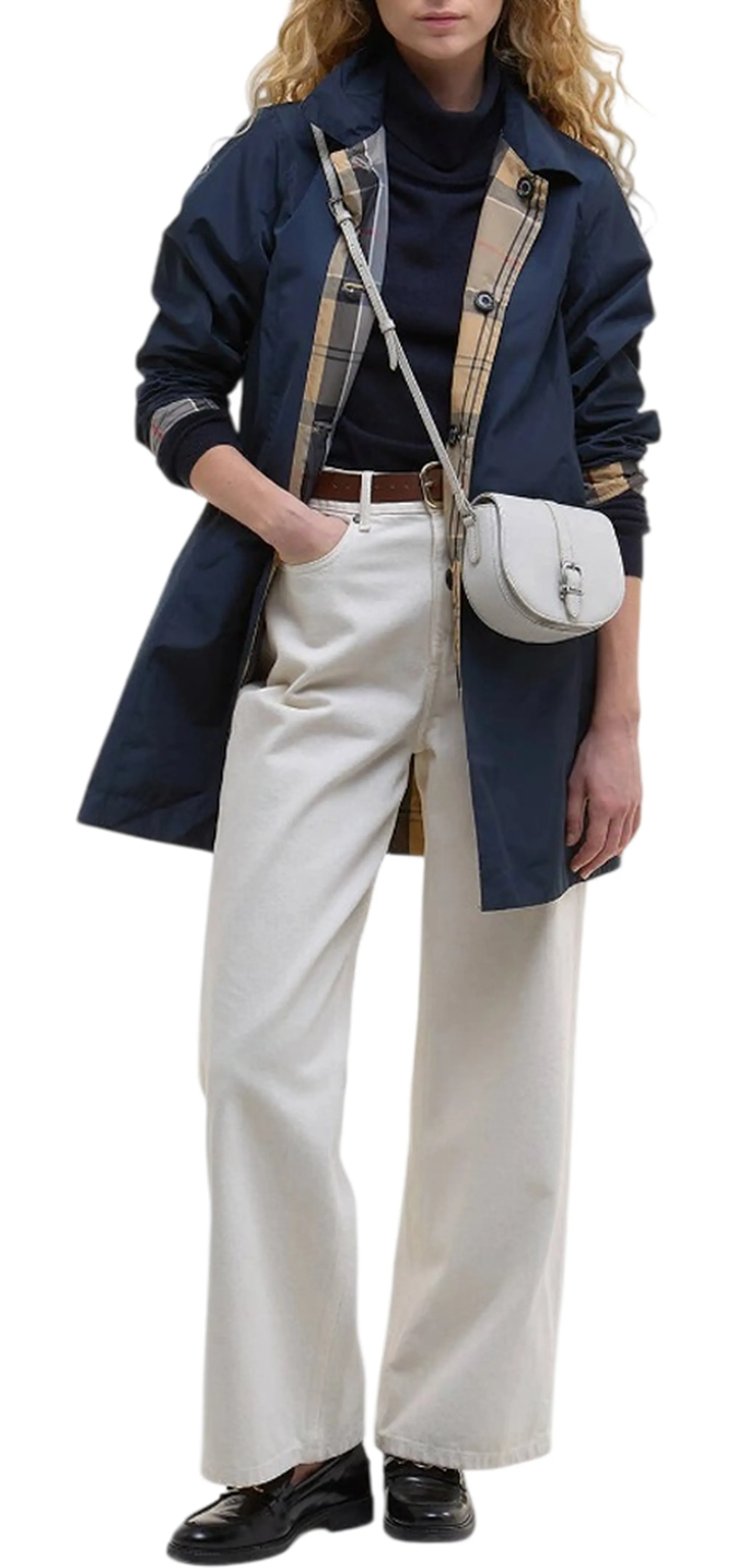 Barbour B'Reversible Babbity Trench Coat' Blu Lps0233 176263