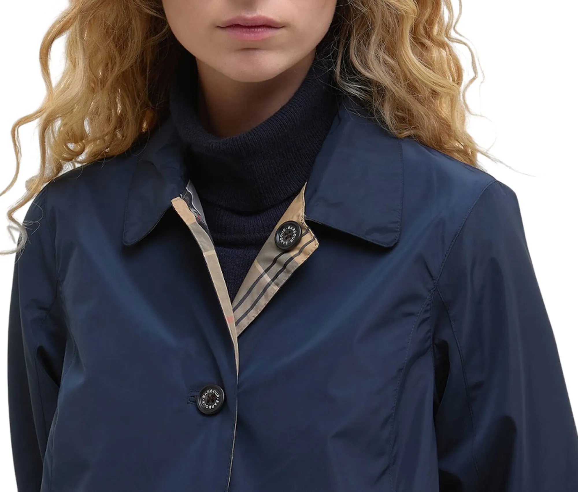 Barbour B'Reversible Babbity Trench Coat' Blu Lps0233 176266