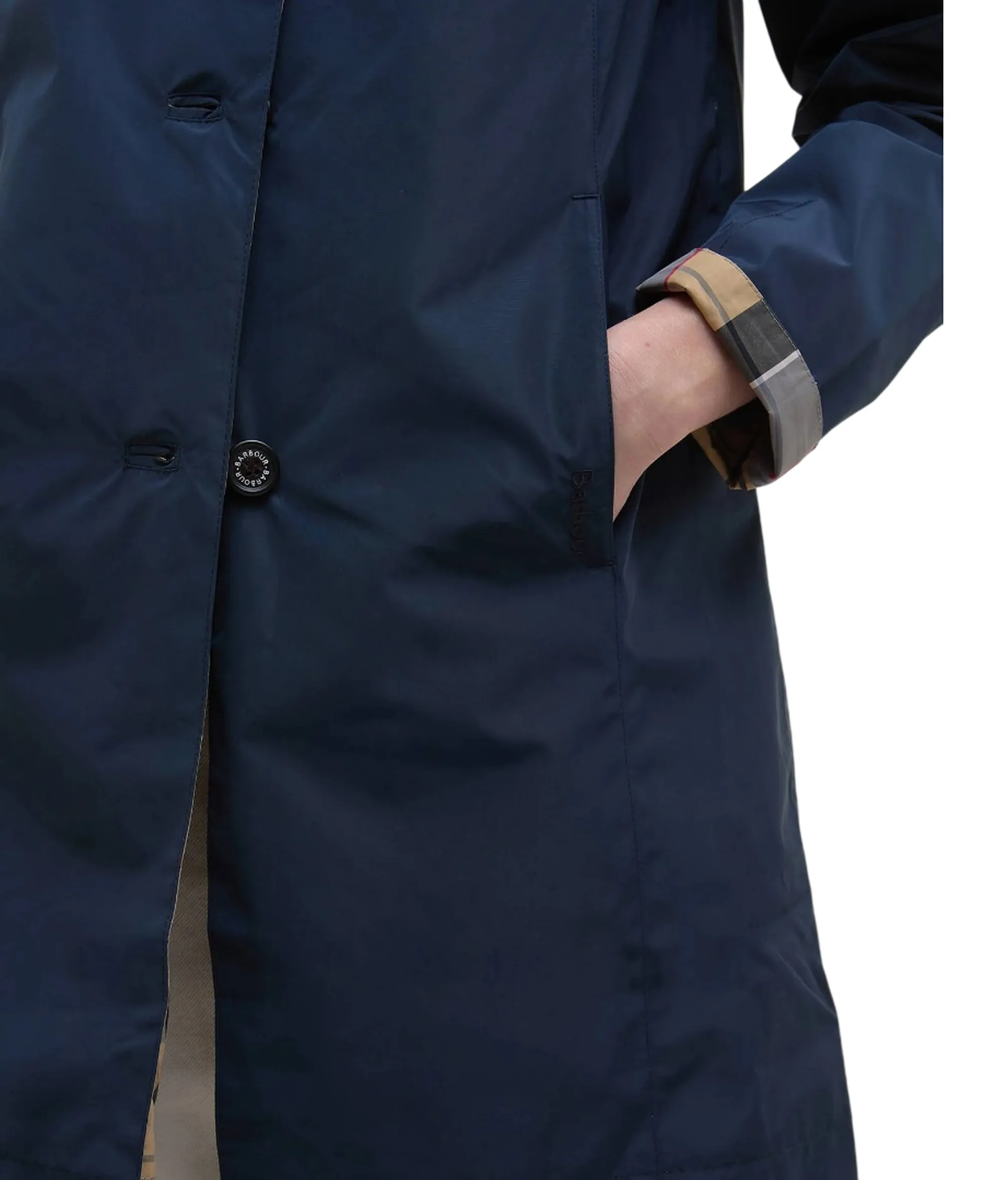 Barbour B'Reversible Babbity Trench Coat' Blu Lps0233 176267