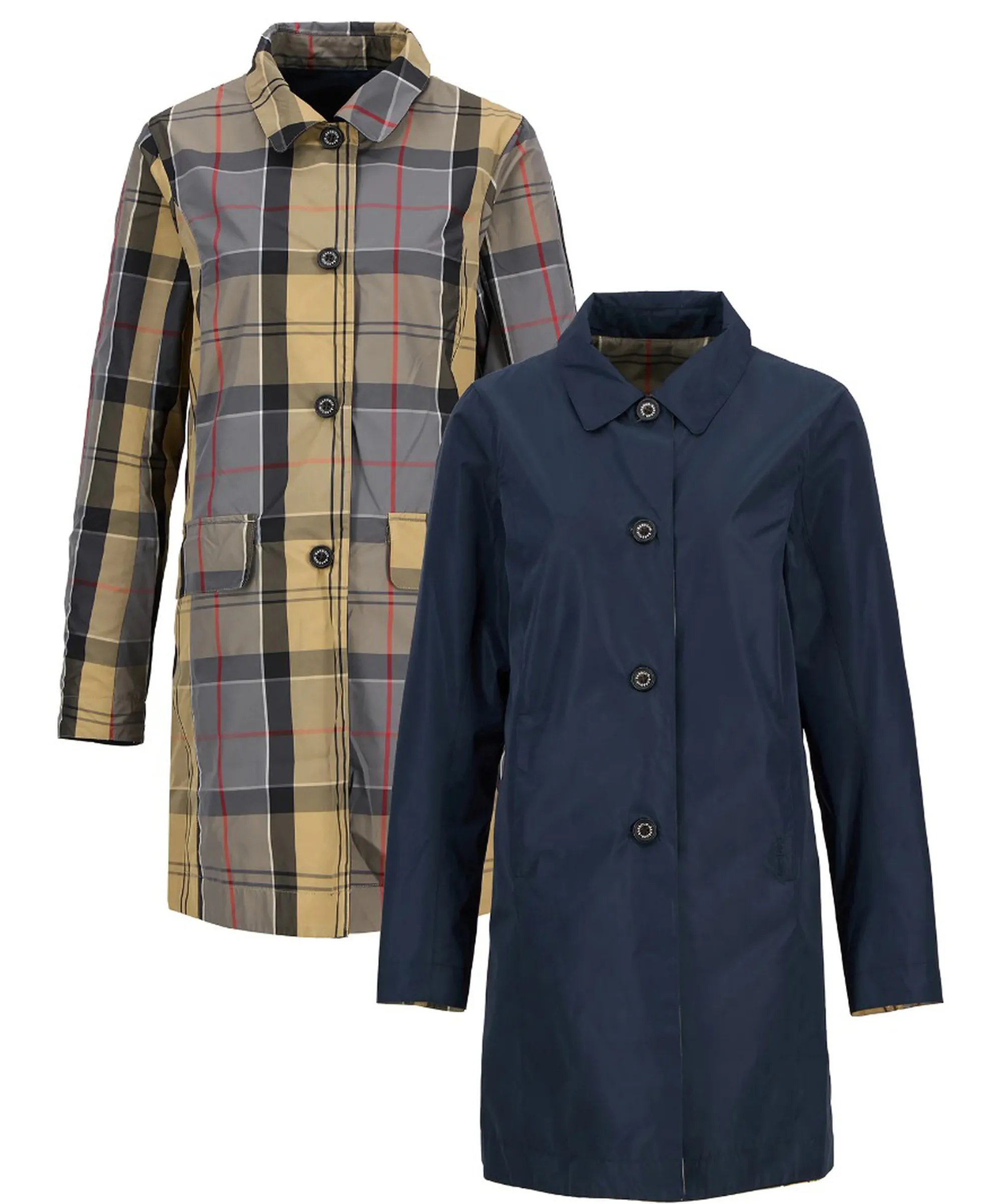 Barbour B'Reversible Babbity Trench Coat' Blu Lps0233 176268