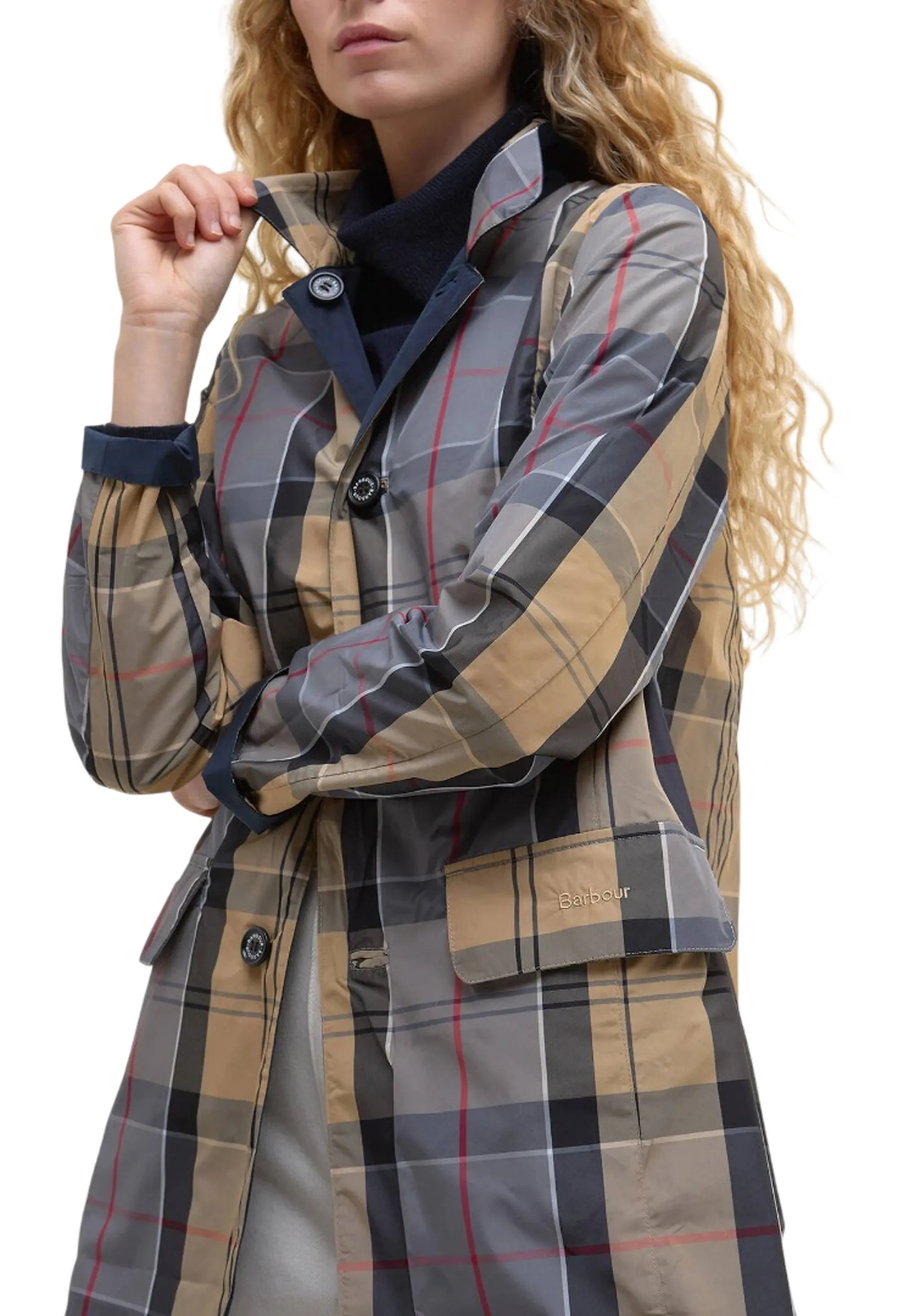 Barbour B'Reversible Babbity Trench Coat' Blu Lps0233 176269