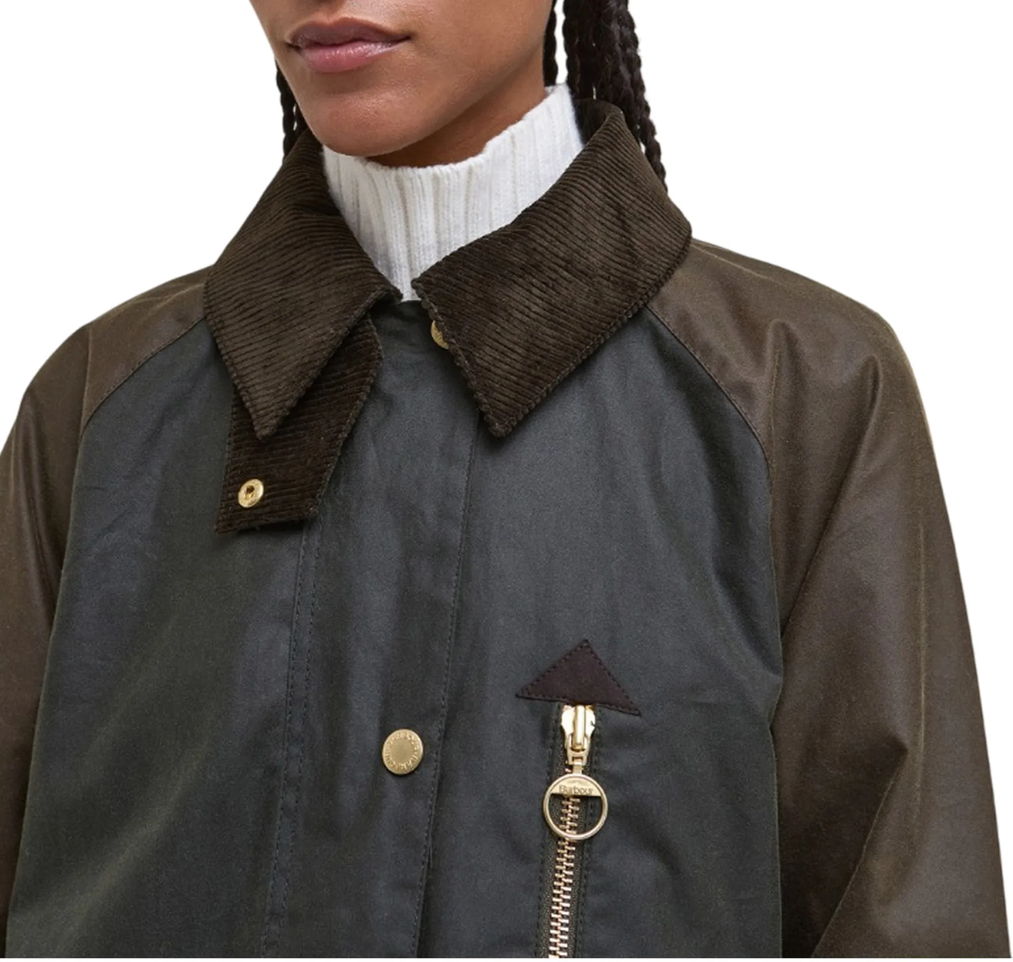 Barbour B'Trench Evette Wax' Olive Lwx1485 160288