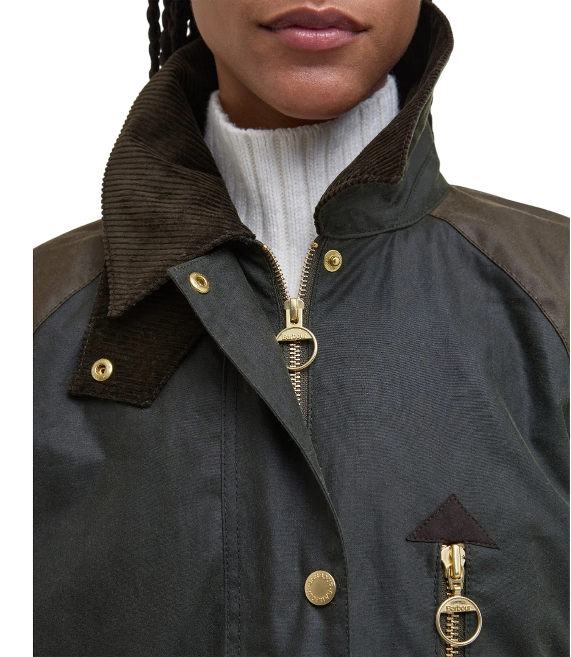 Barbour B'Trench Evette Wax' Olive Lwx1485 160291