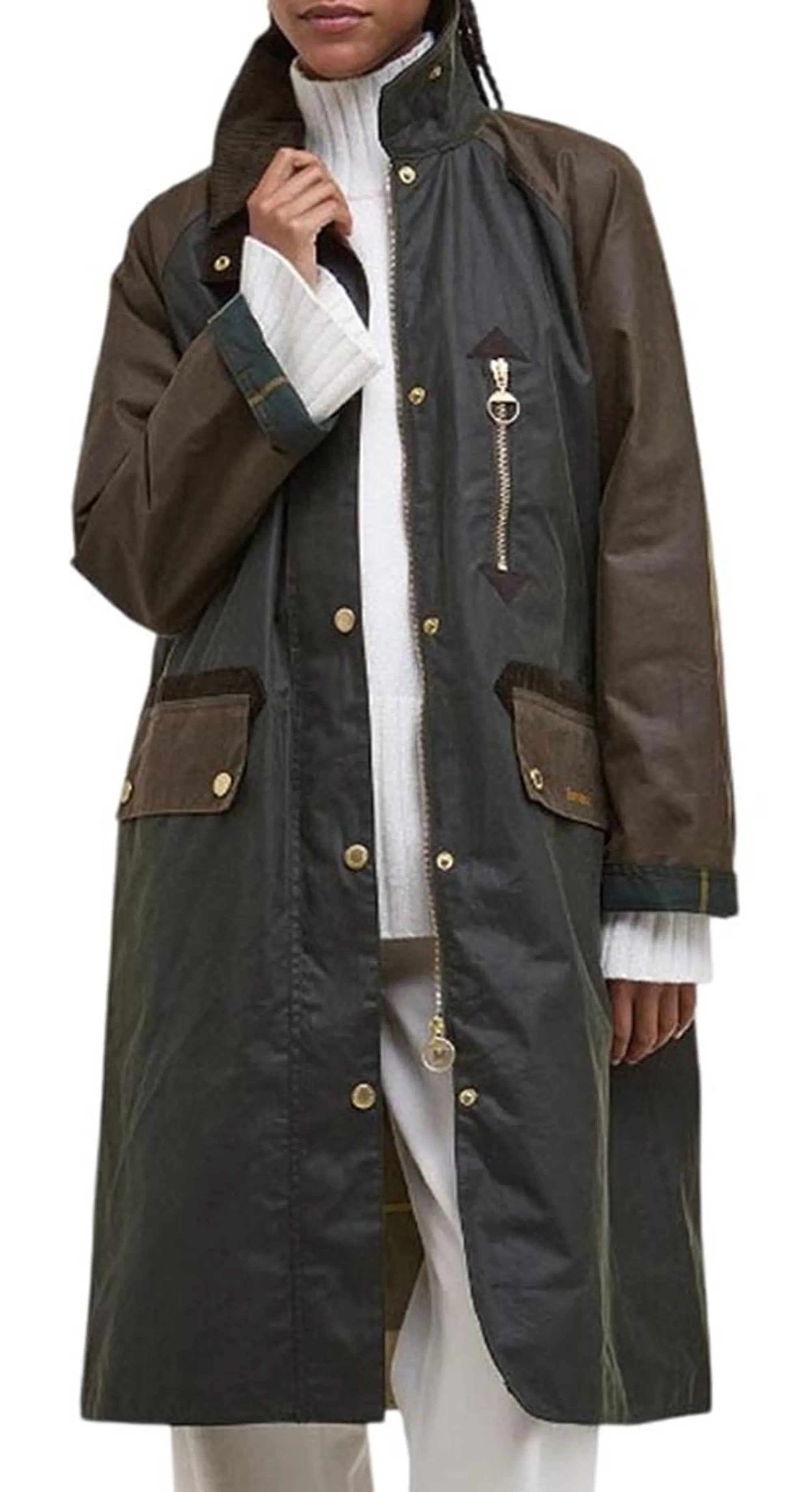 Barbour B'Trench Evette Wax' Olive Lwx1485 165191