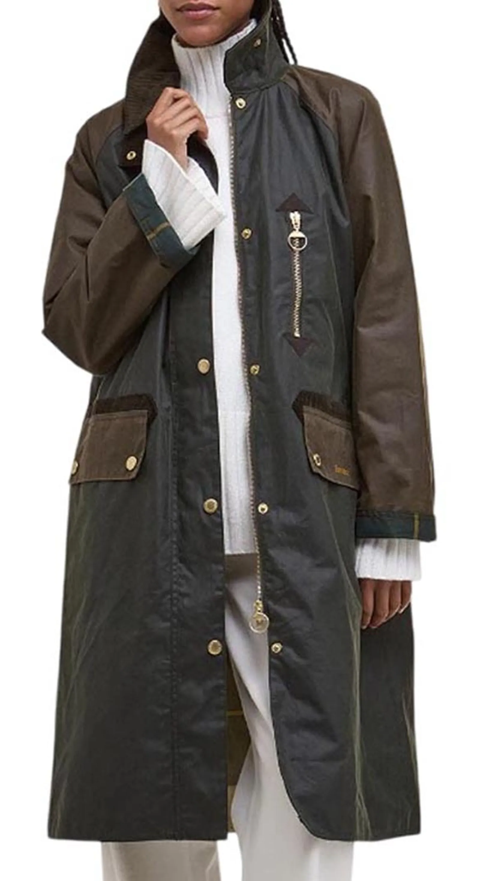 Barbour Trench Evette Wax Olive Lwx1485 165191