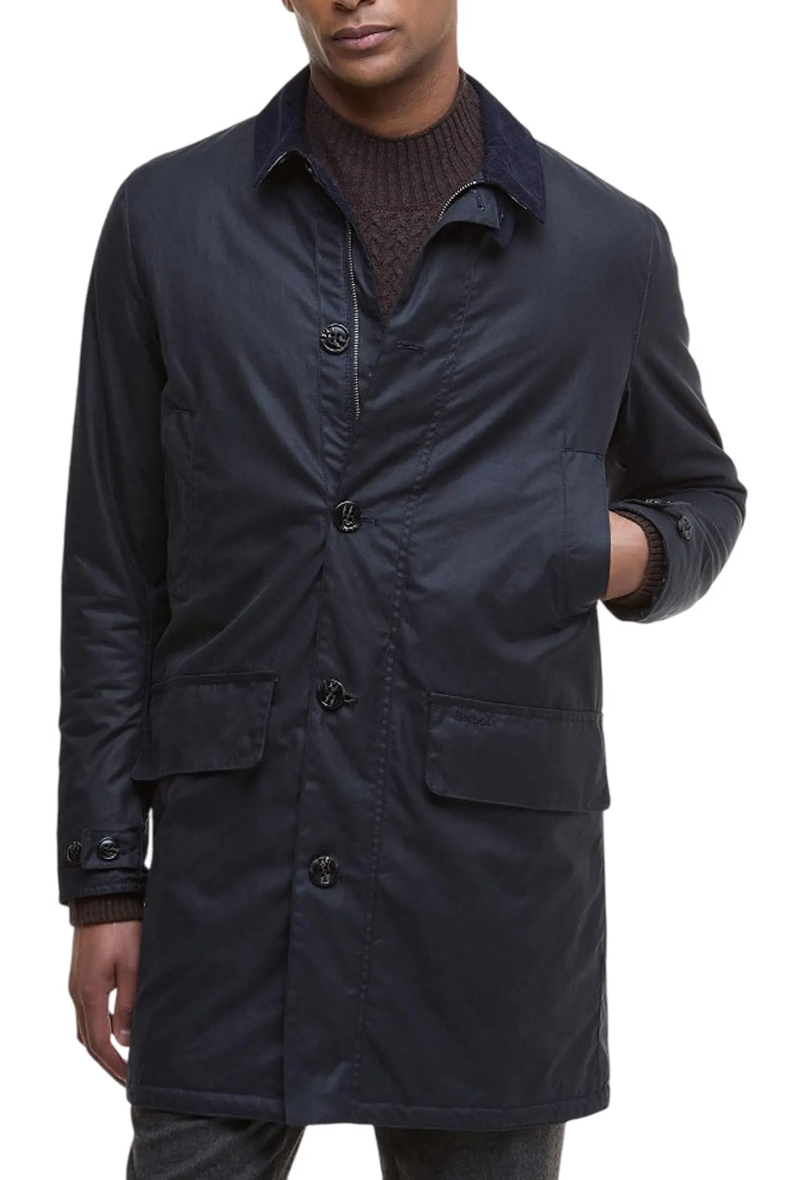 Barbour Trench Mac Wax Blu Mwx1861 166478