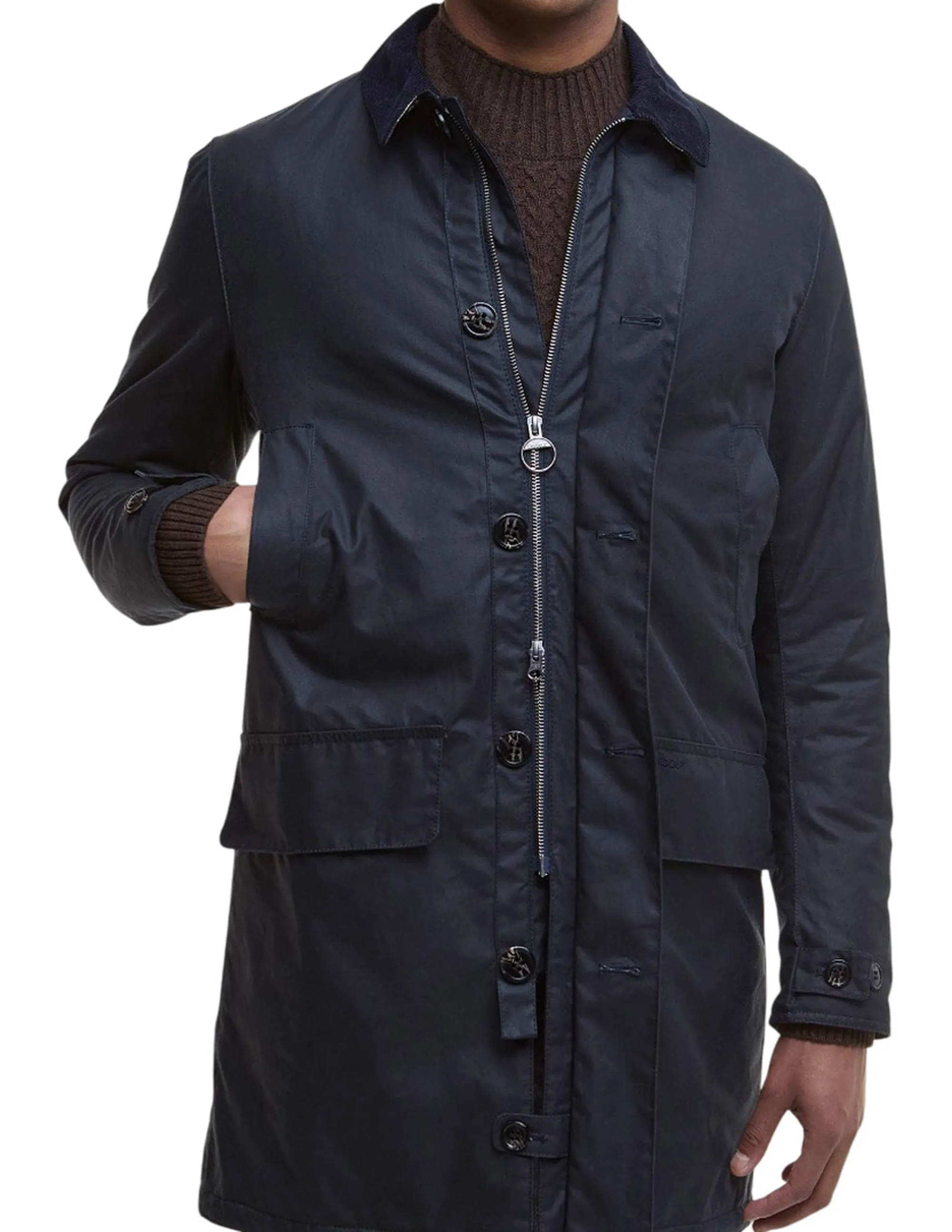 Barbour Trench Mac Wax Blu Mwx1861 166484