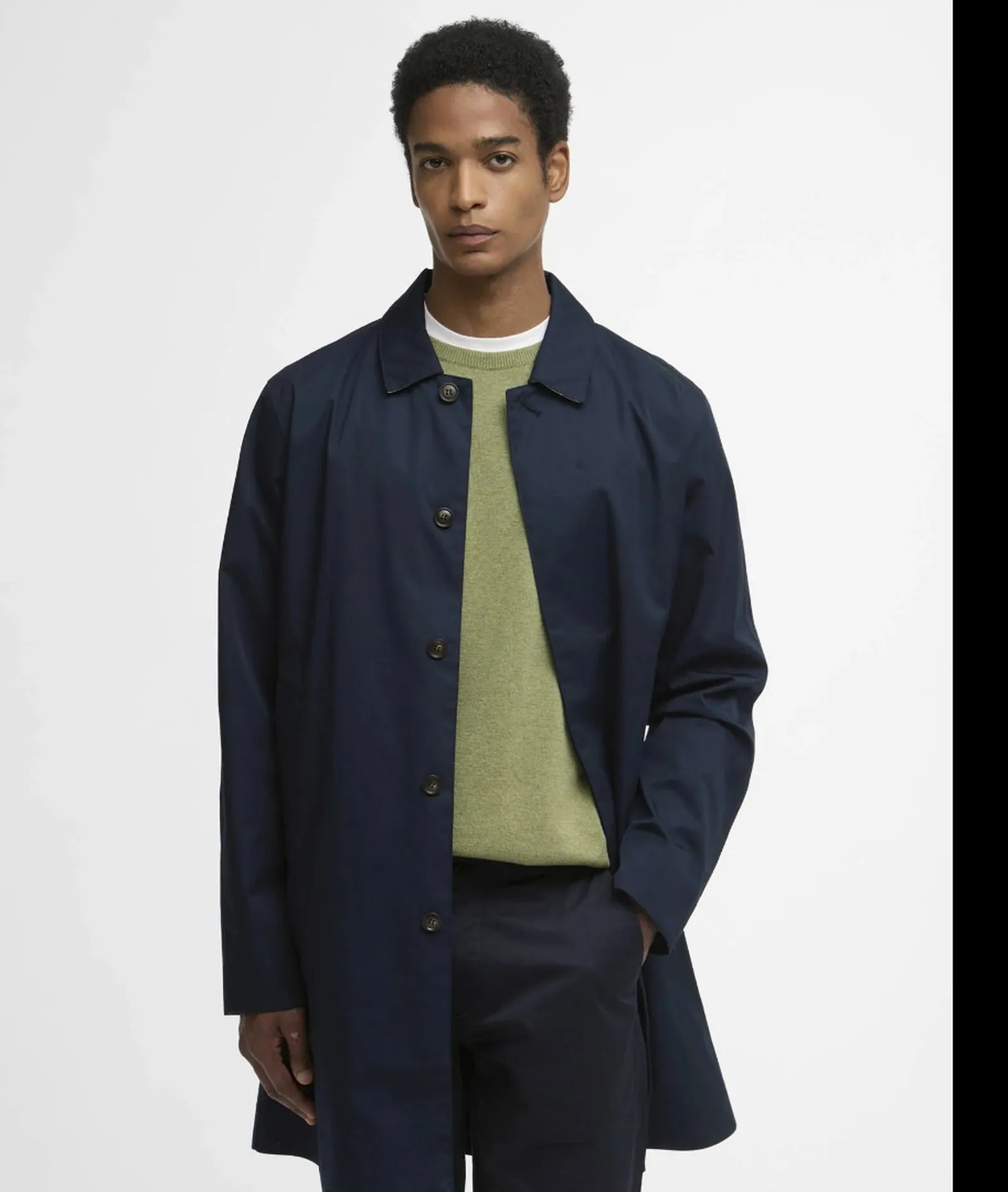 Barbour Trench Rokig Blu Mwb0856 176092