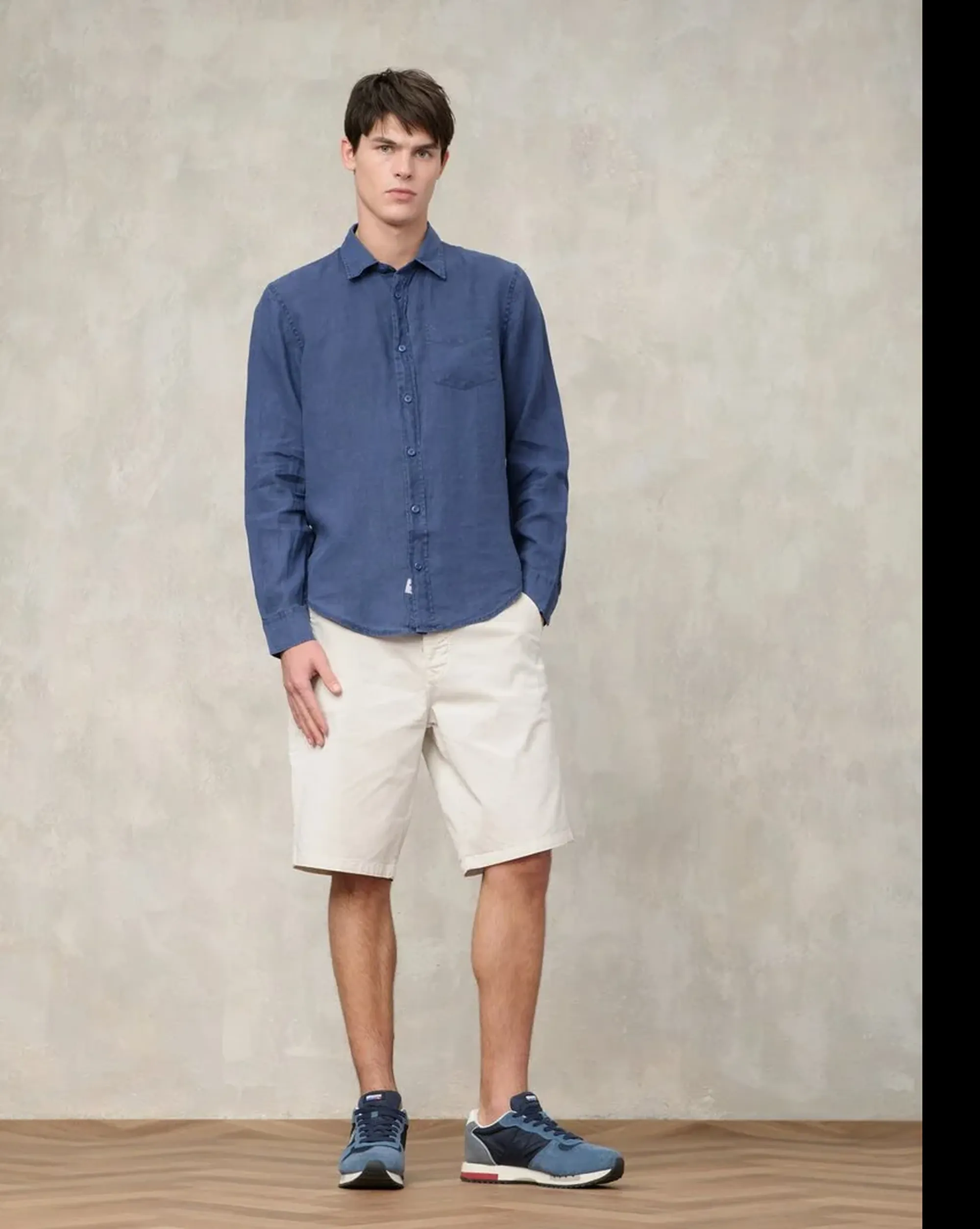 Blauer B'Camicia Swan Dyed' Indigo 26Sblus01128 178764