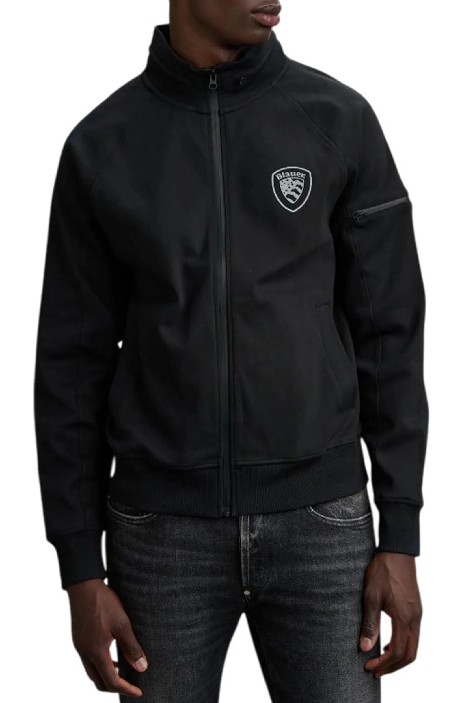 Blauer Felpa Con Cappuccio Nascosto Nelson Nero 25Wbluf01228 168076