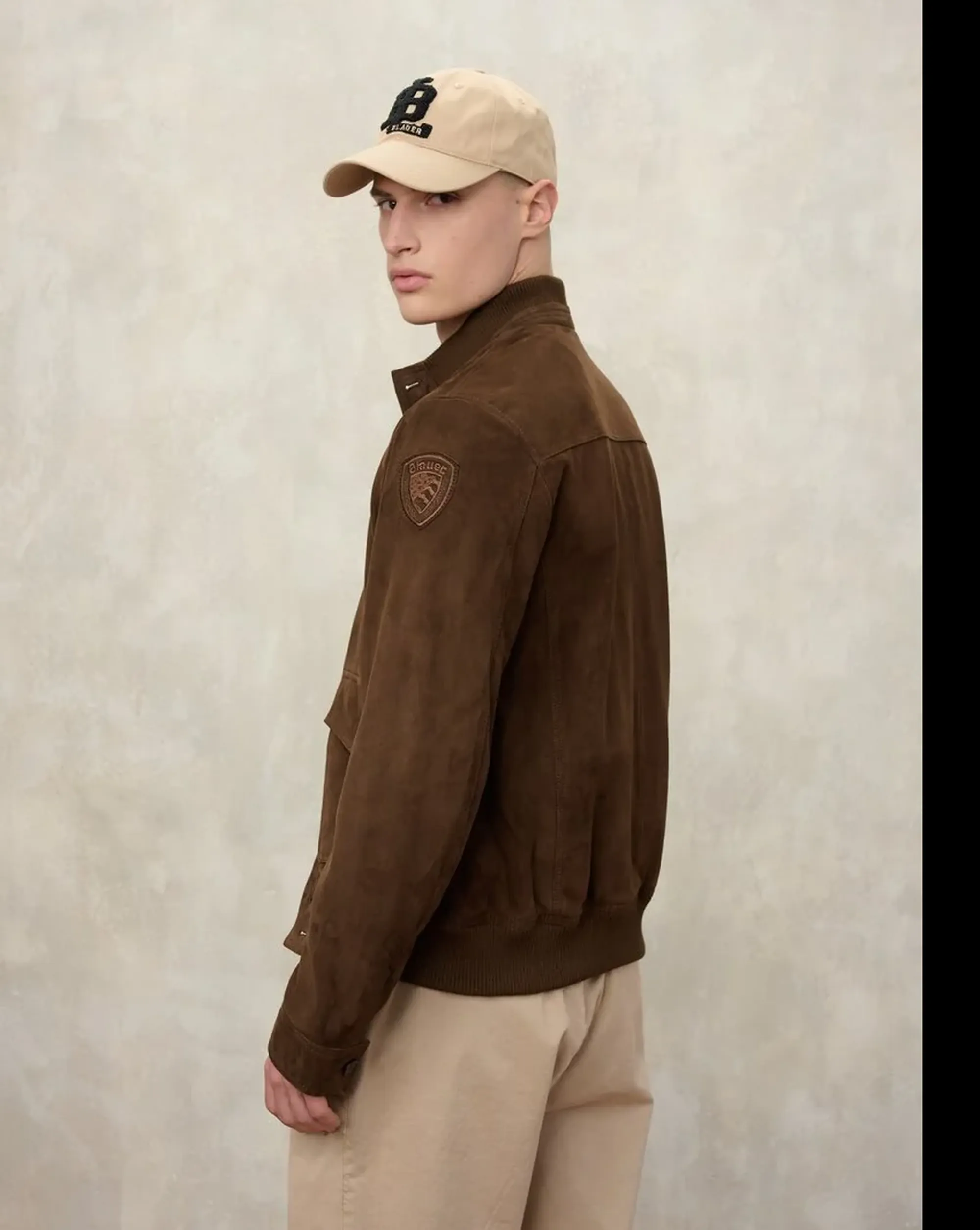 Blauer Giacca Scamosciata Foderata Daver Caffe 26Sblul02435 172488