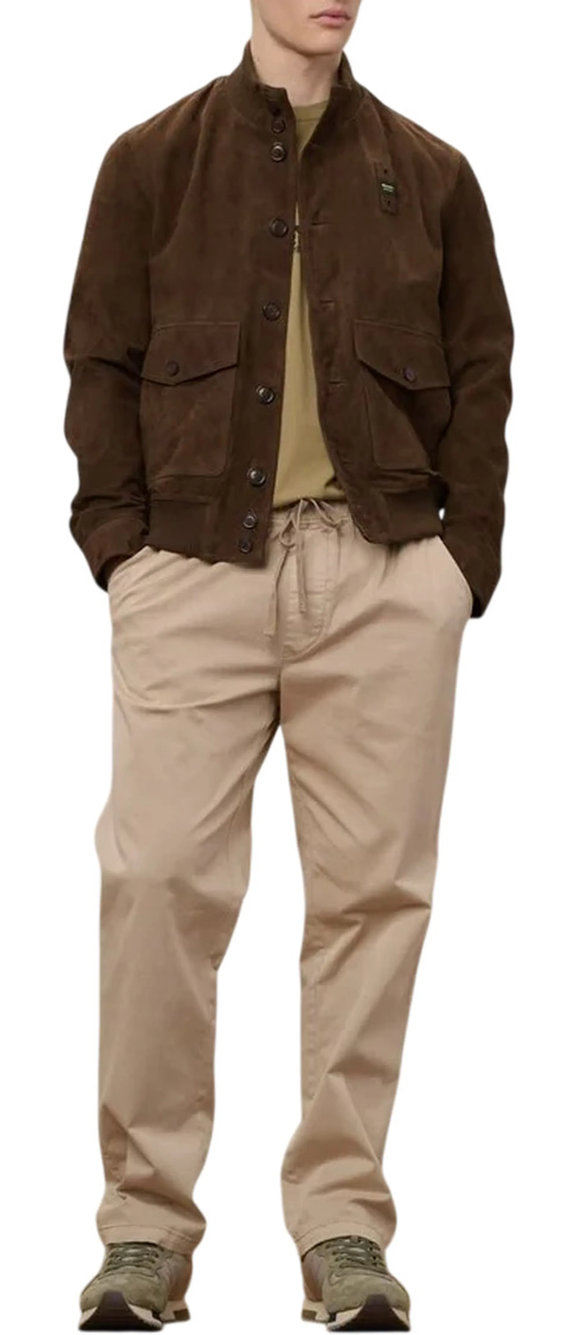 Blauer B'Daver Lined Suede Jacket' Caffe 26Sblul02435 172575