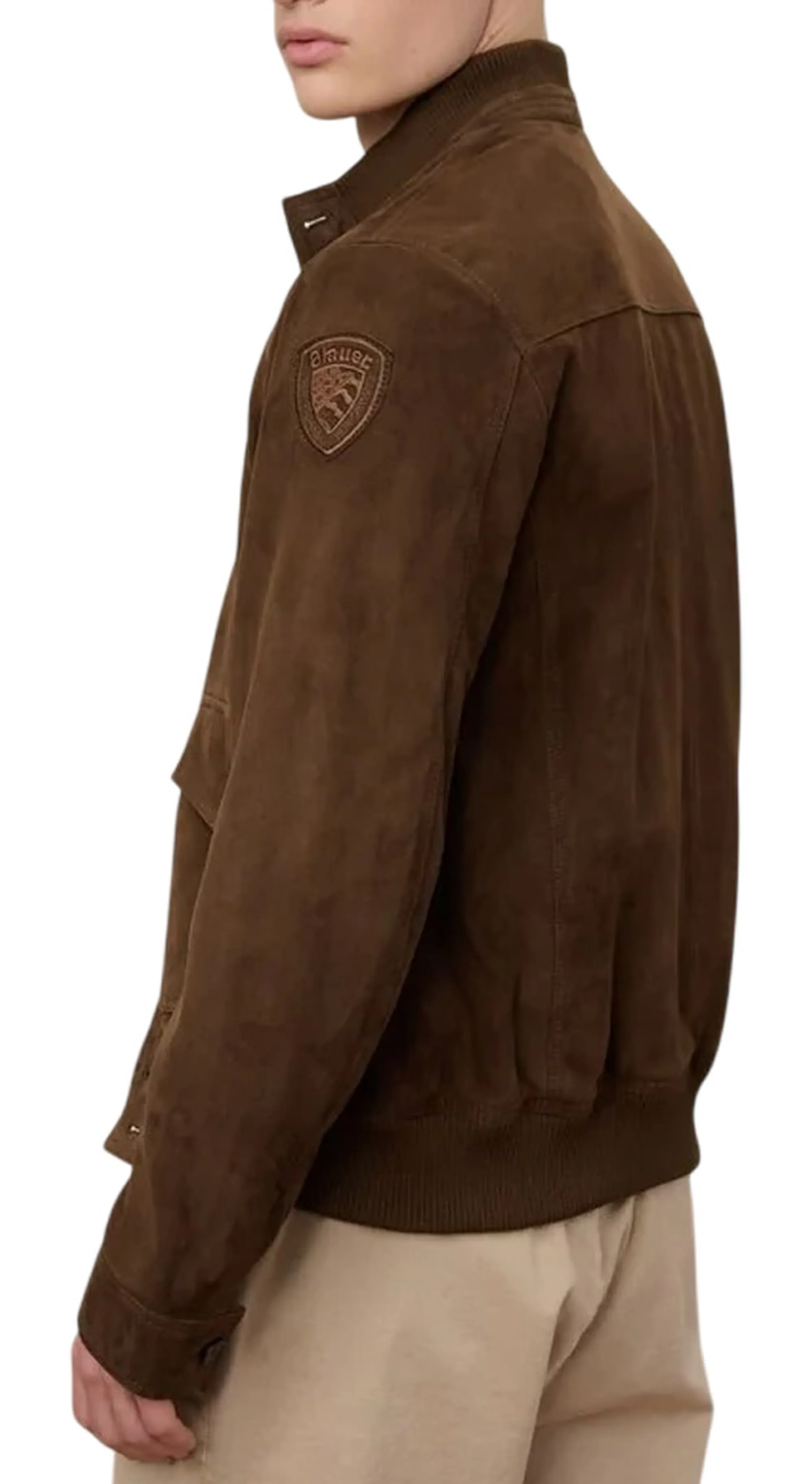 Blauer B'Daver Lined Suede Jacket' Caffe 26Sblul02435 172576