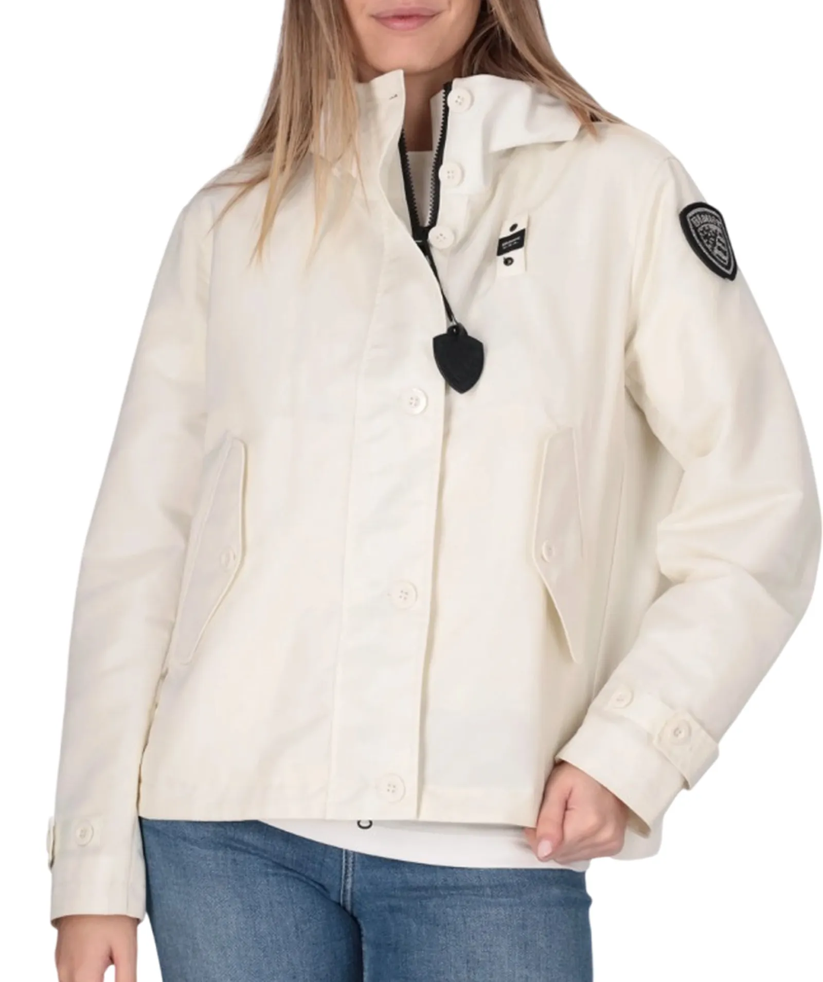 Blauer Giubbetto Liscio Fashion Marcella Bianco 26Sbldc01219 176509