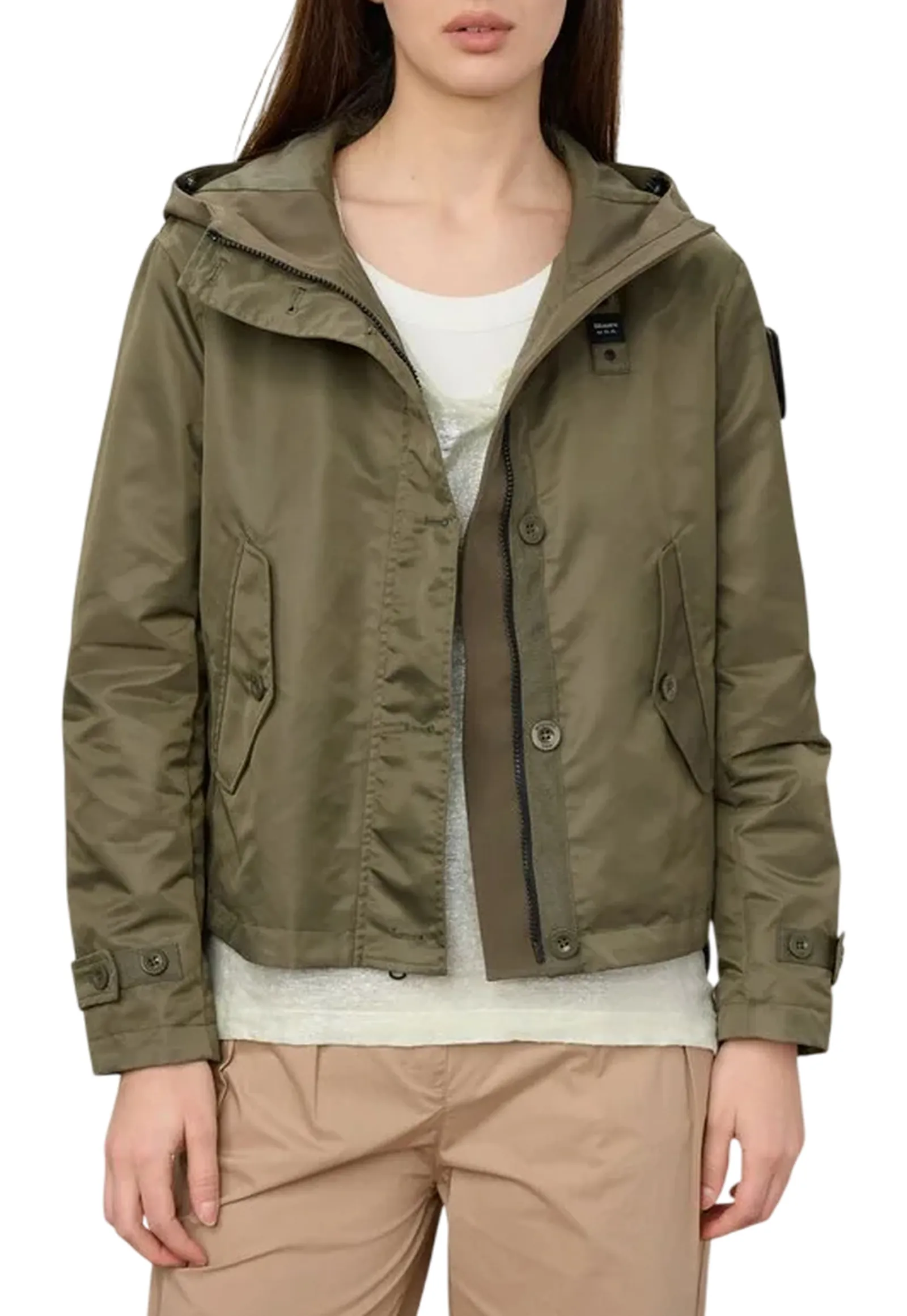 Blauer Giubbetto Liscio Fashion Marcella Verde 26Sbldc01219 176511