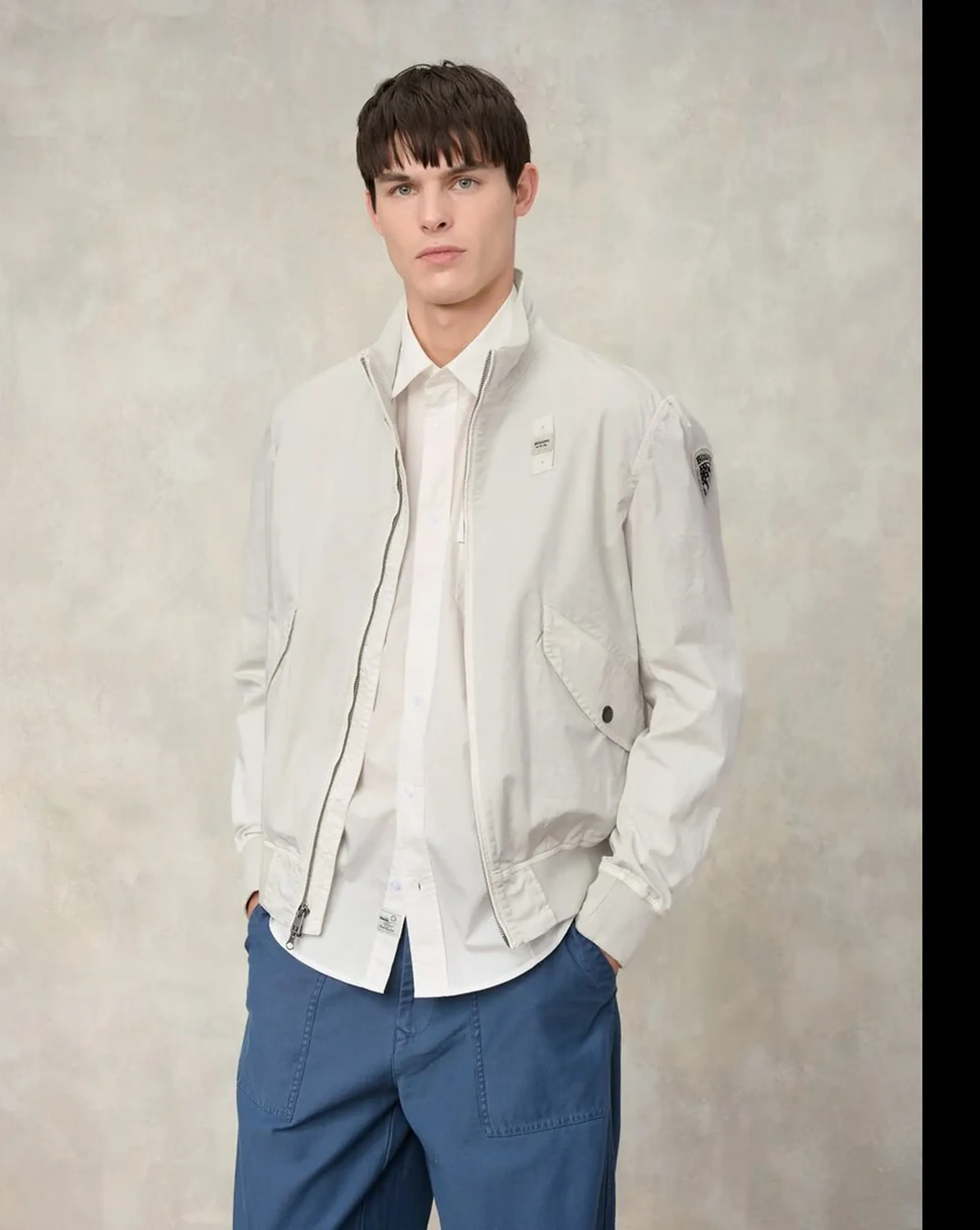 Blauer B'Badger Dyed Jacket' Light Gray 26Sbluc04139 178683