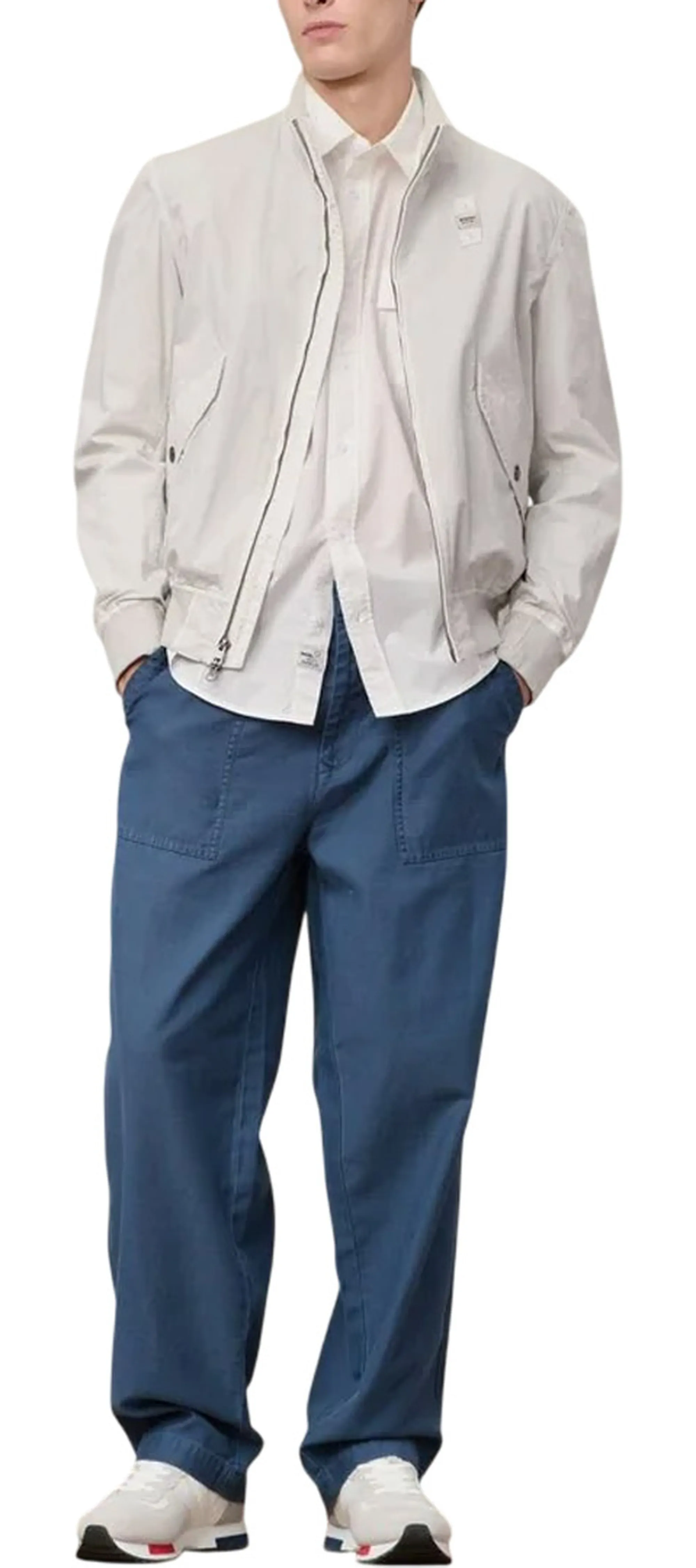 Blauer B'Badger Dyed Jacket' Light Gray 26Sbluc04139 178888