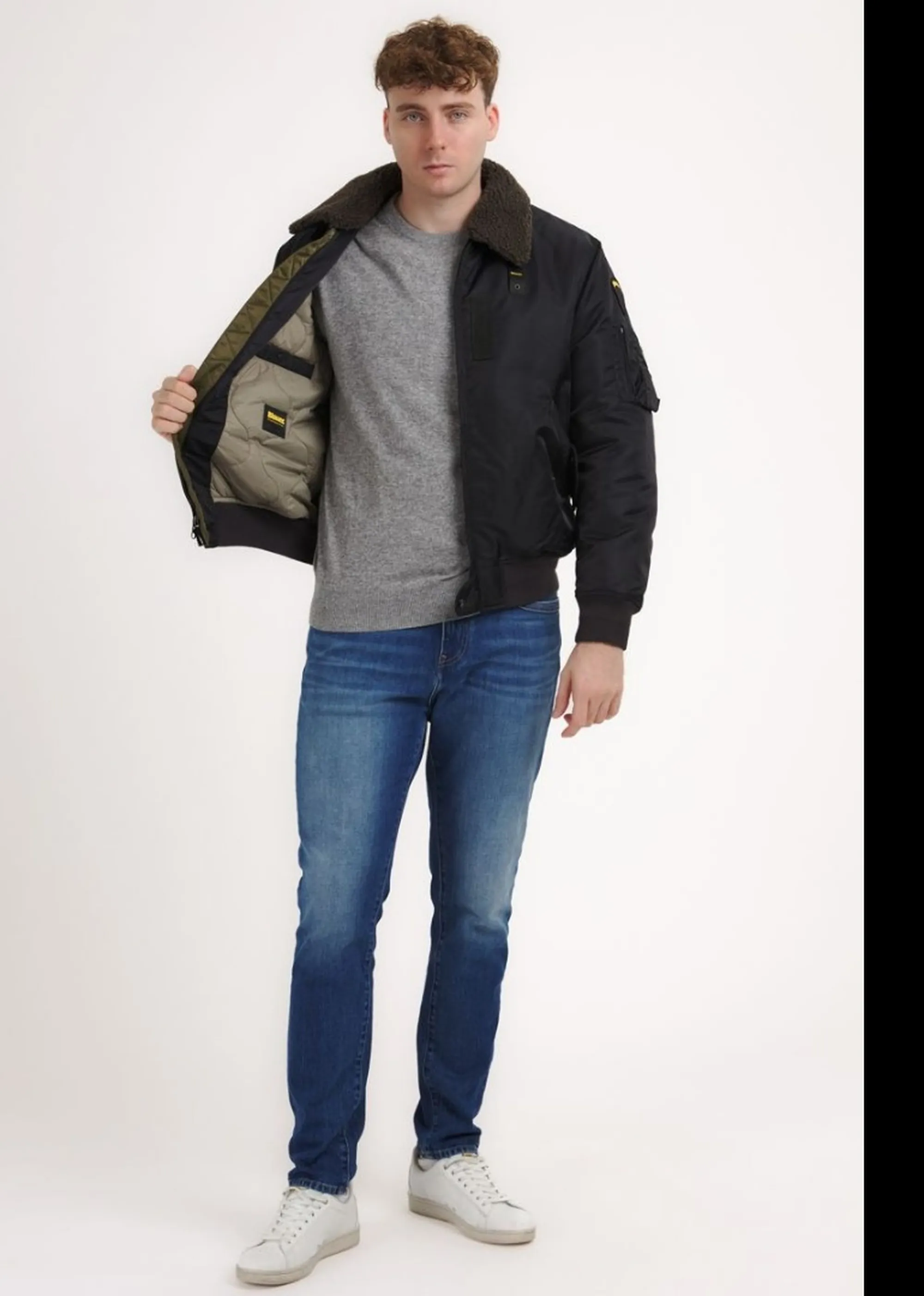 Blauer Giubbino Marshall Nero 26Wbluc02241 200287