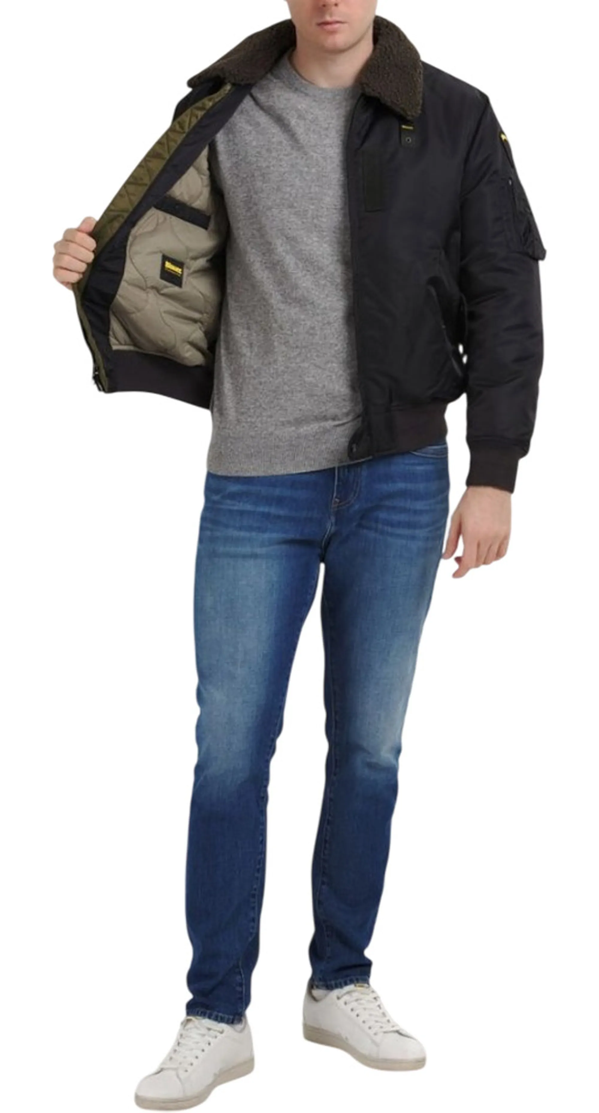 Blauer Giubbino Marshall Nero 26Wbluc02241 200379