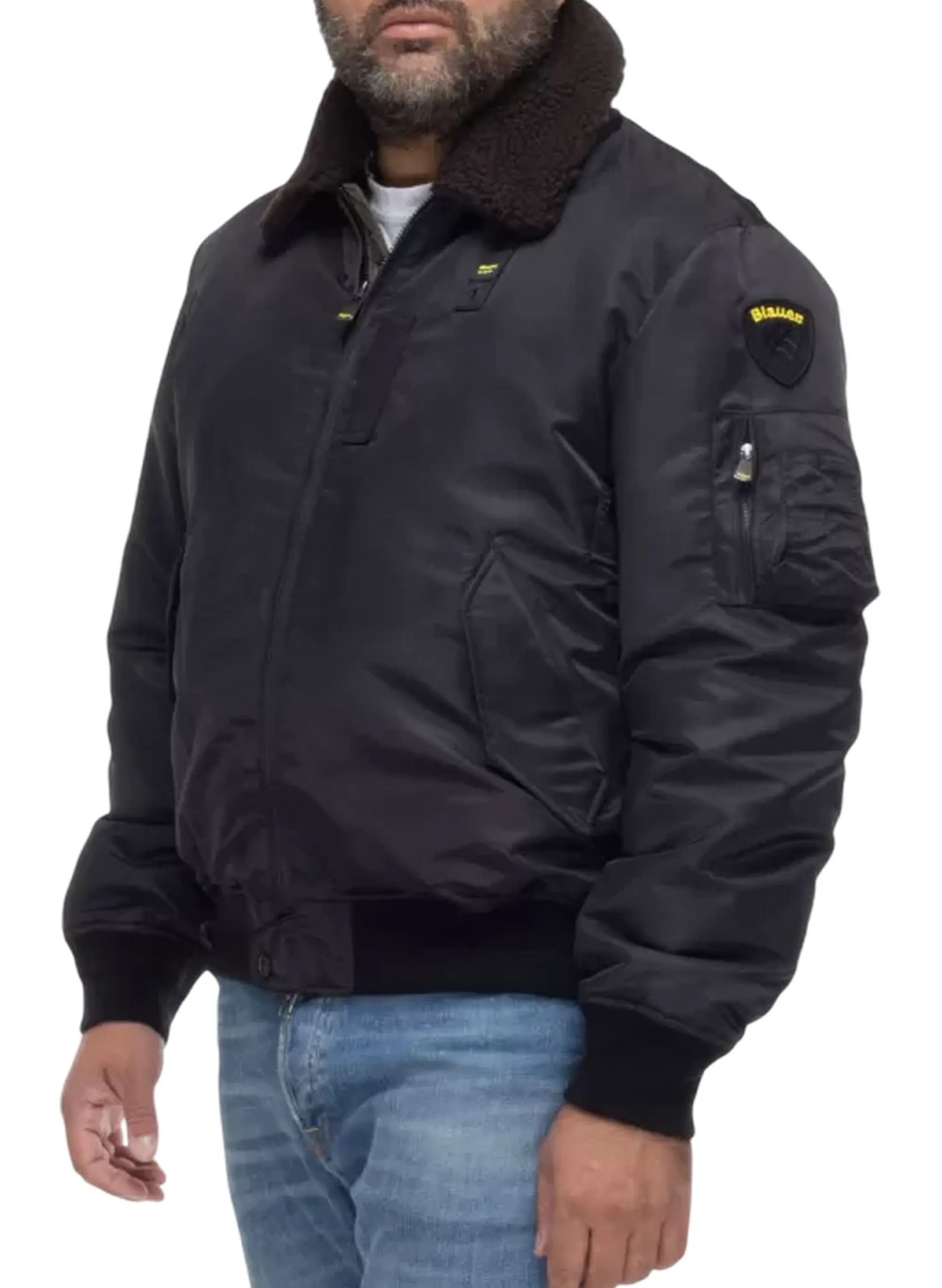 Blauer B'Marshall Police Jacket' Black 25Wbluc02029 167572