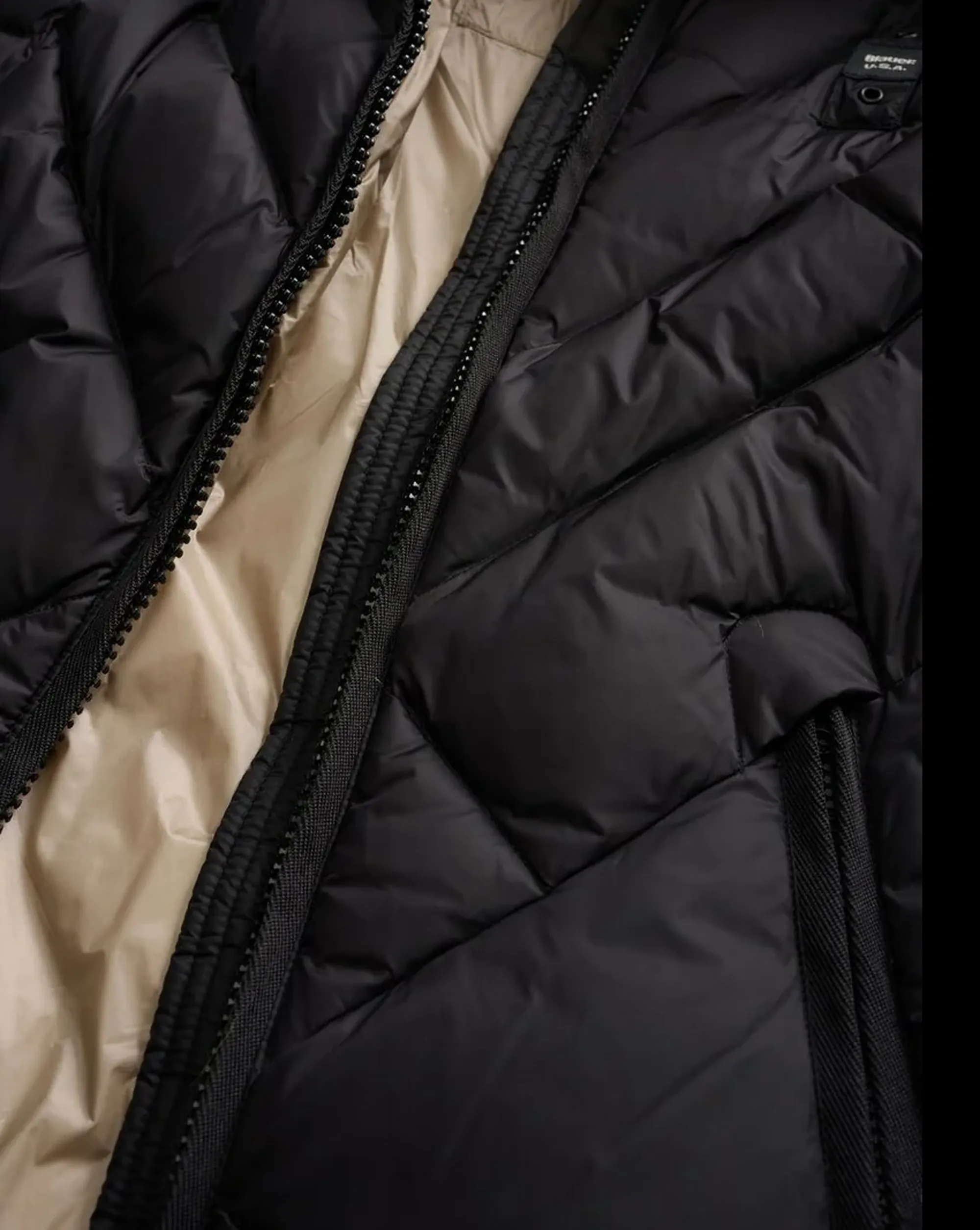 Blauer Piumino A Linee Geometriche Alicia Nero 25Wbldc03097 166394