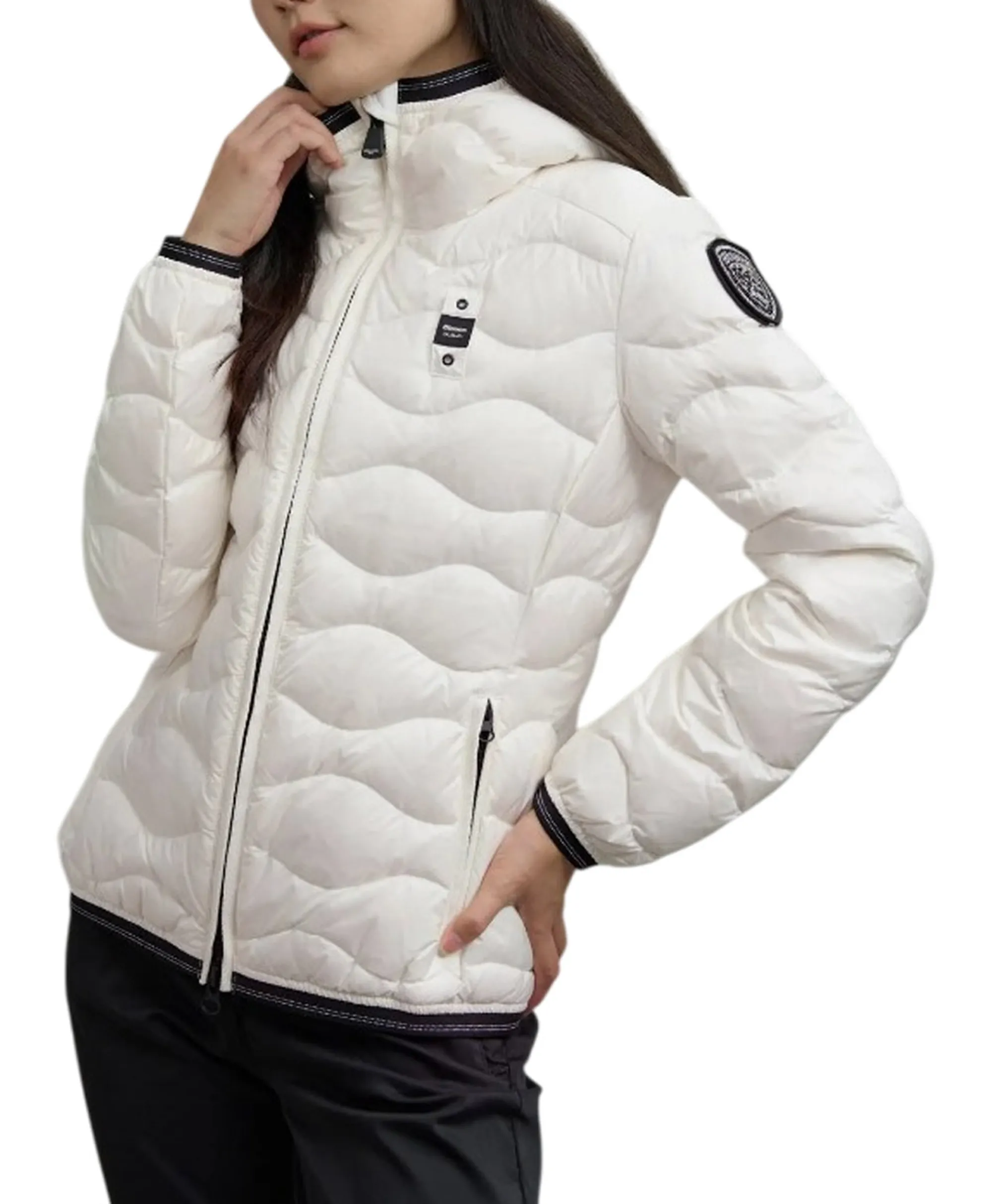 Blauer Piumino Ad Onde Camelia Bianco 25Wbldc03095 166693