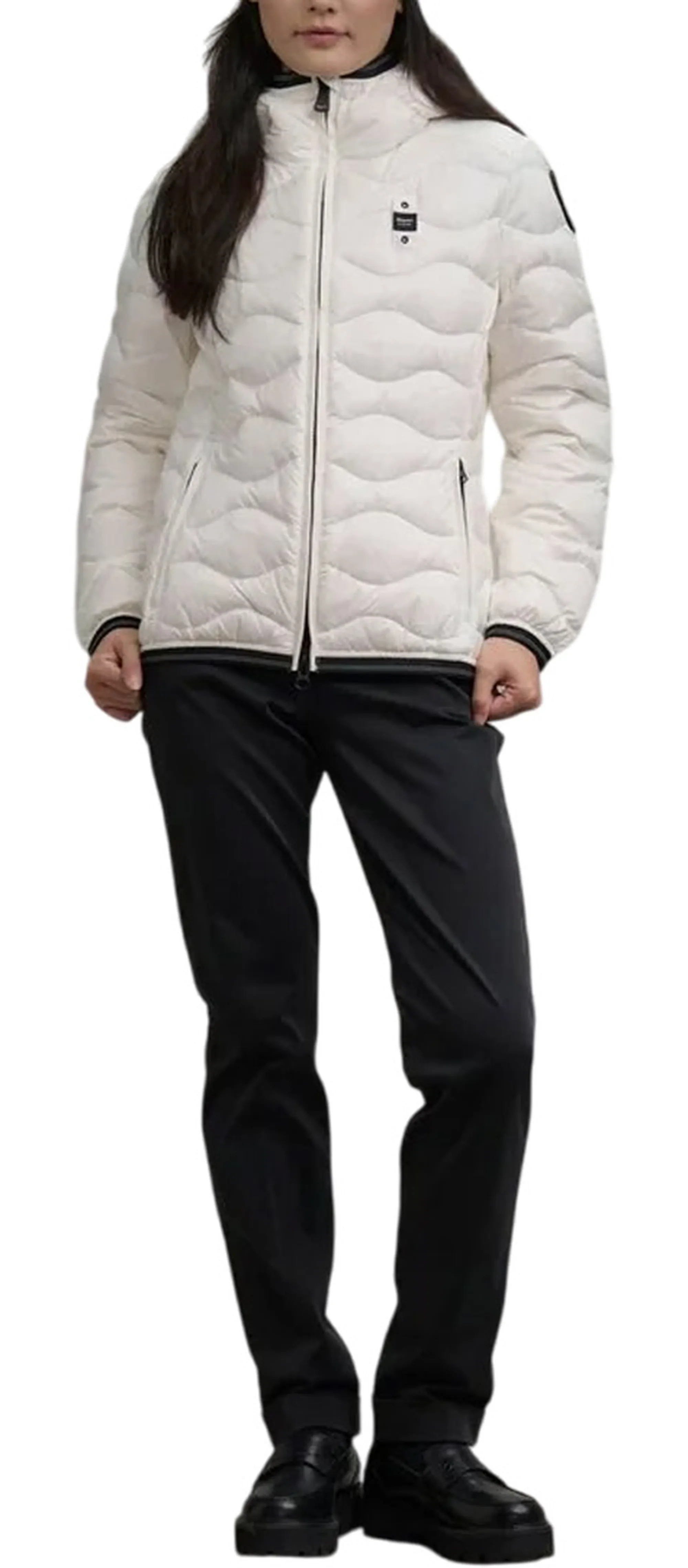 Blauer Piumino Ad Onde Camelia Bianco 25Wbldc03095 166702