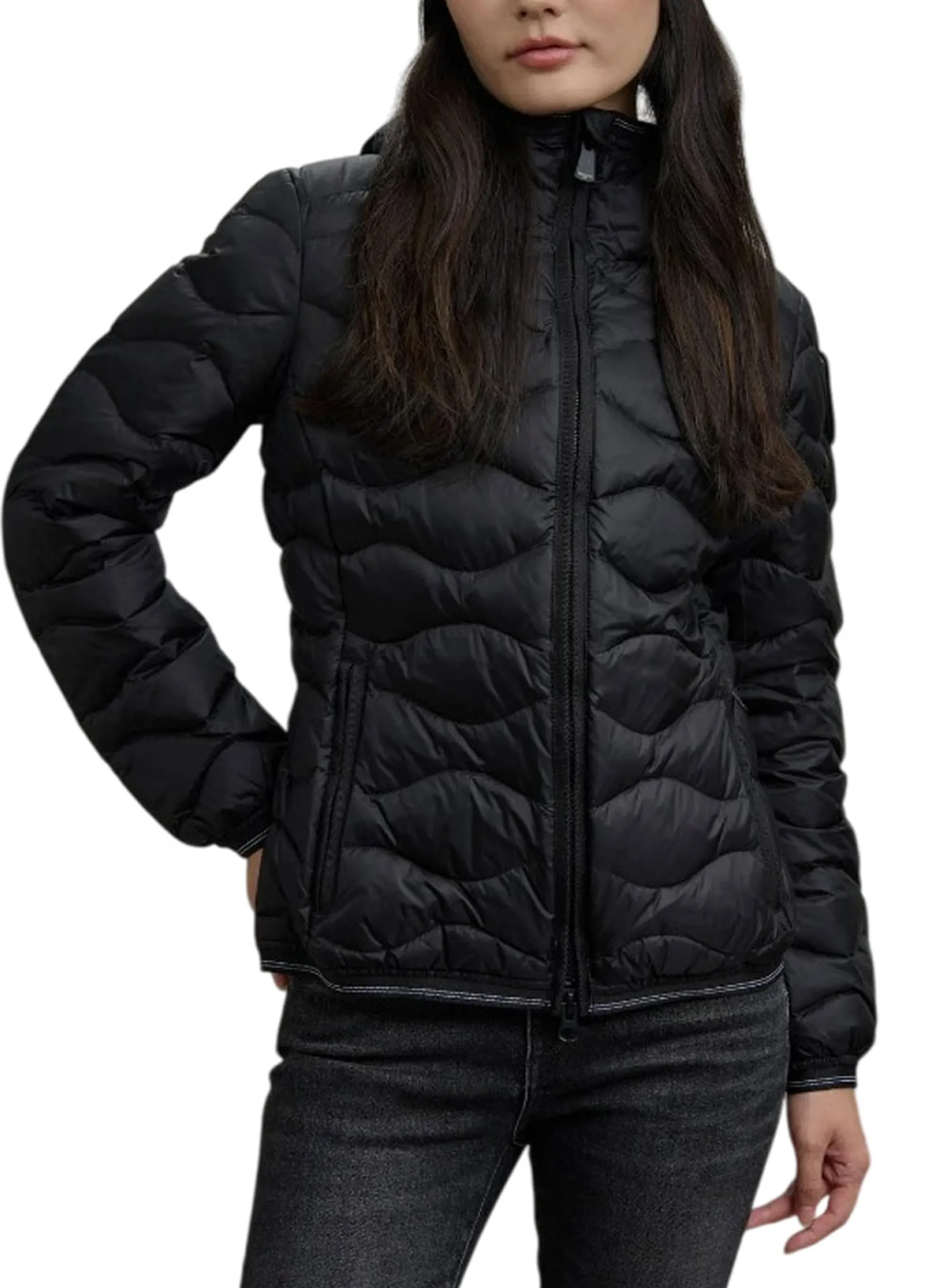 Blauer Piumino Ad Onde Camelia Nero 25Wbldc03095 166704