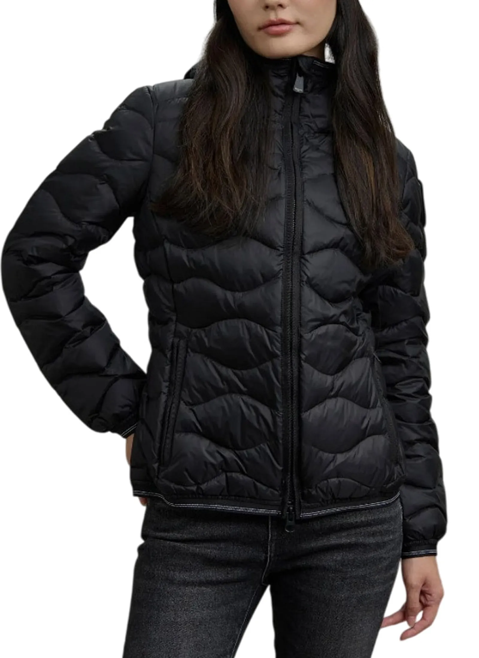 Blauer Piumino Ad Onde Camelia Nero 25Wbldc03095 166704