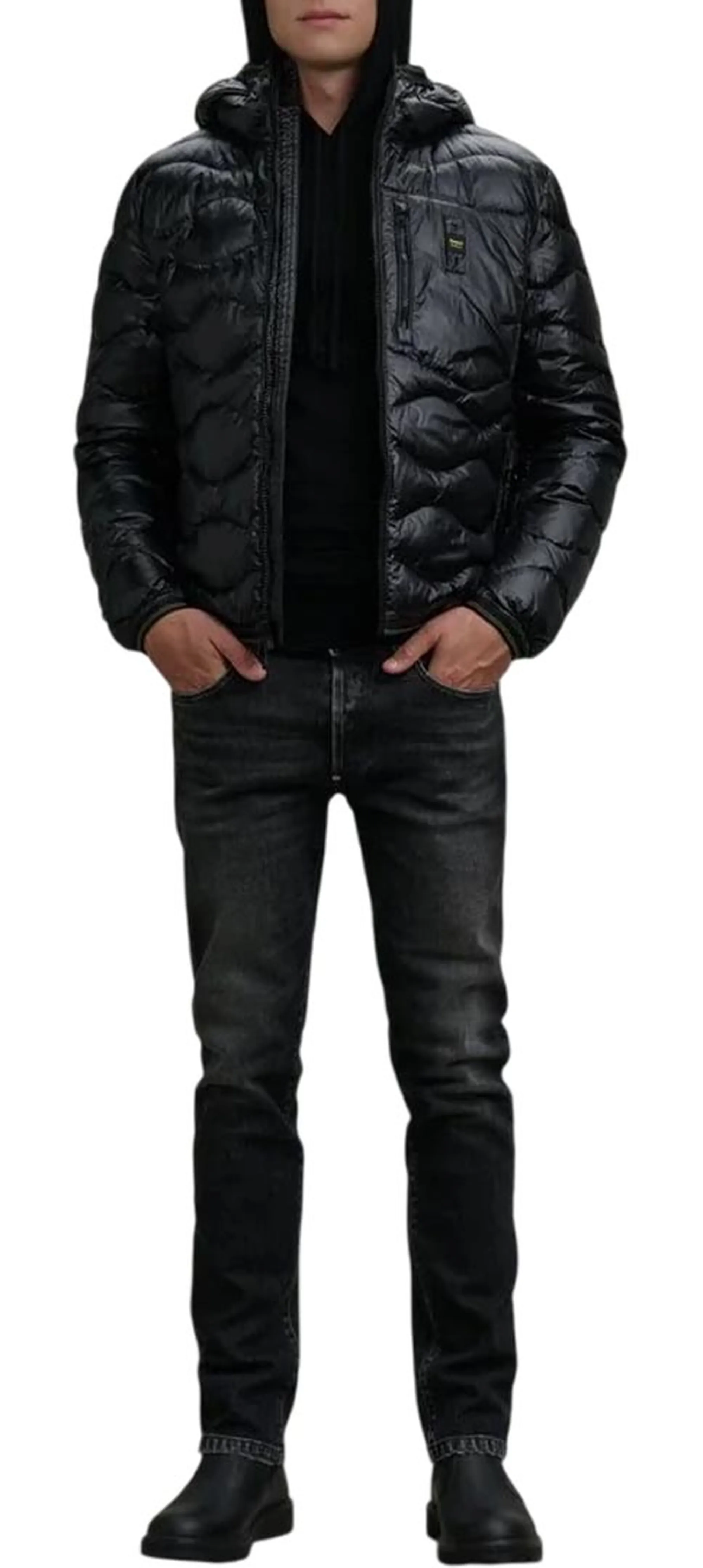 Blauer Piumino Ad Onde Wave Nero 25Wbluc03074 168078