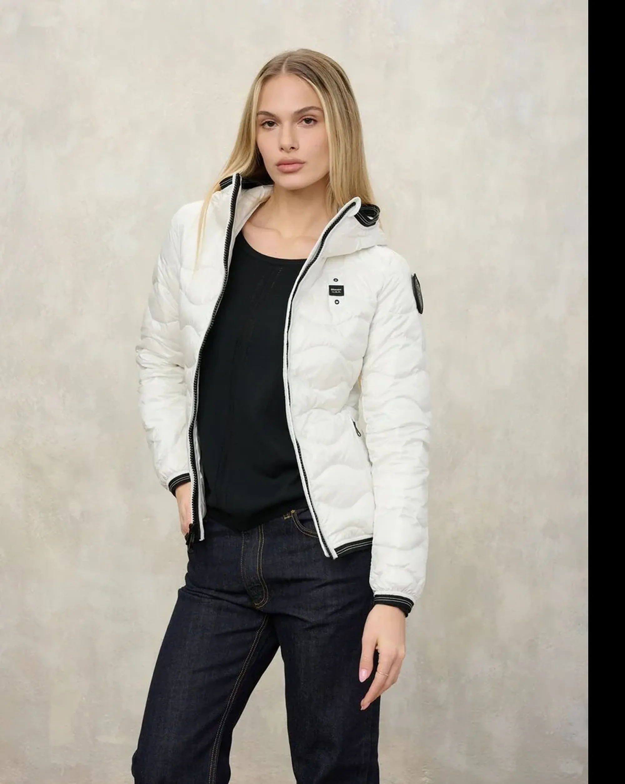 Blauer B'Camelia Down Jacket With Hood' White 26Sbldc03169 172459