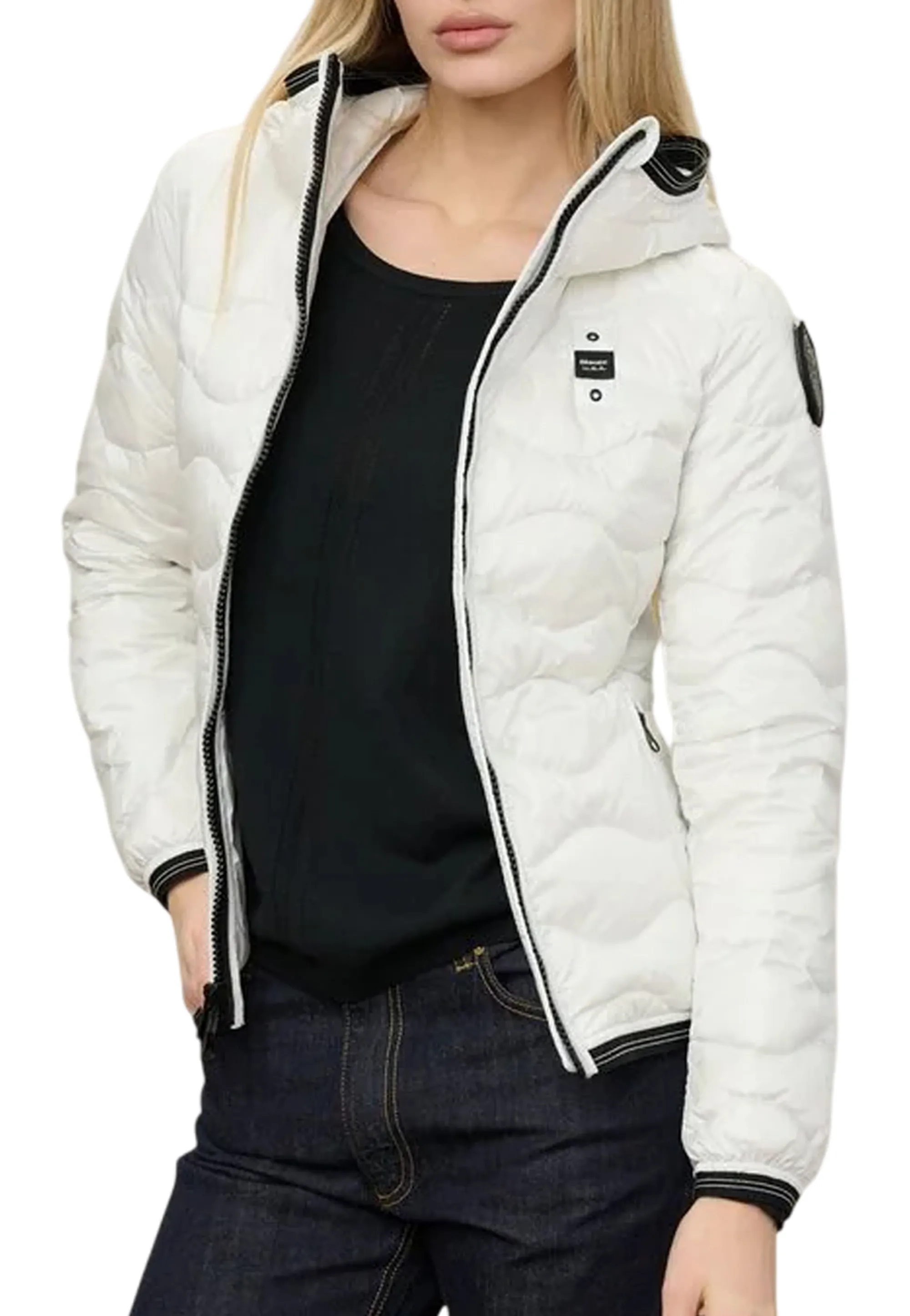 Blauer B'Camelia Down Jacket With Hood' White 26Sbldc03169 176495