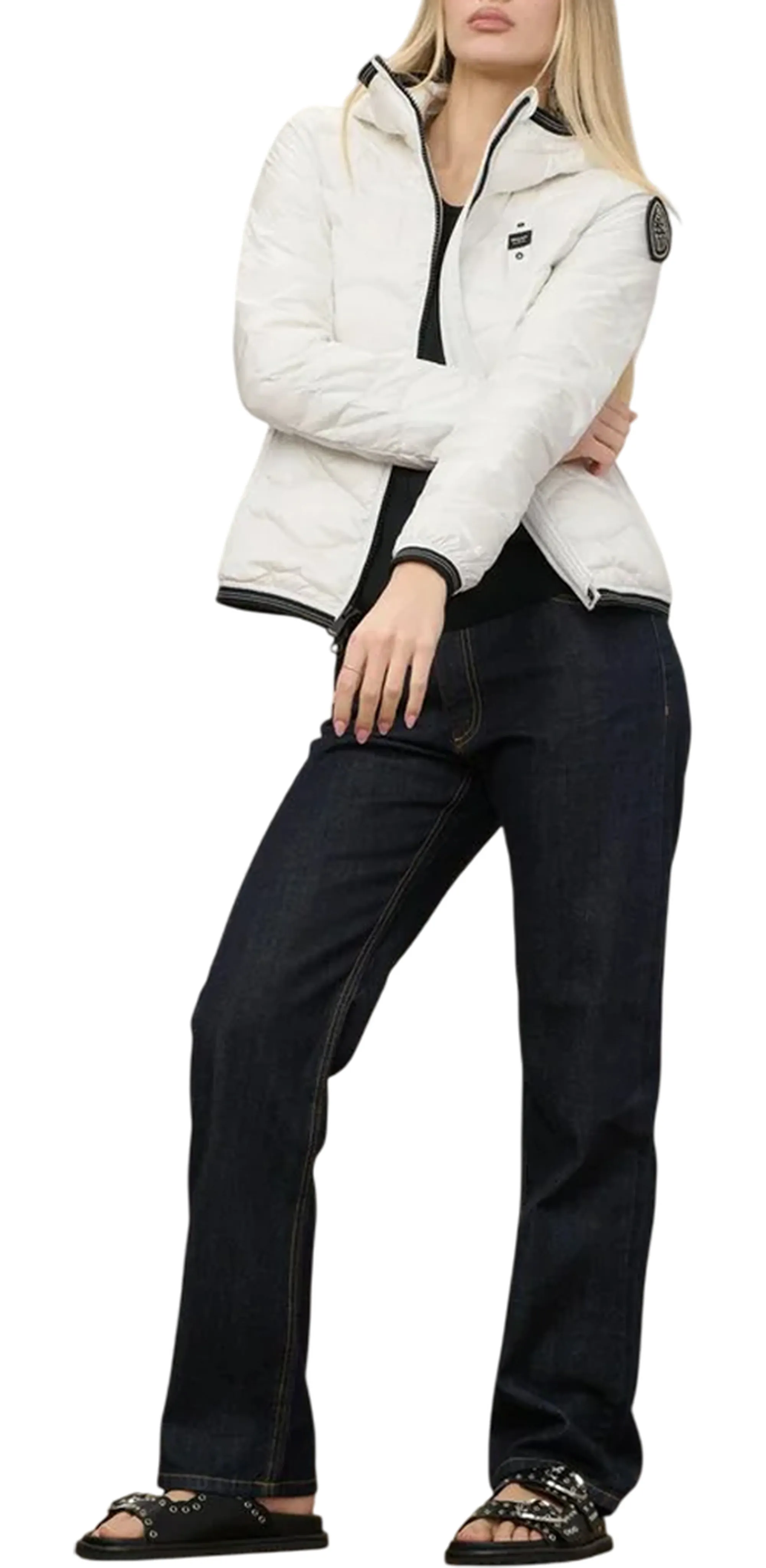 Blauer B'Camelia Down Jacket With Hood' White 26Sbldc03169 176497