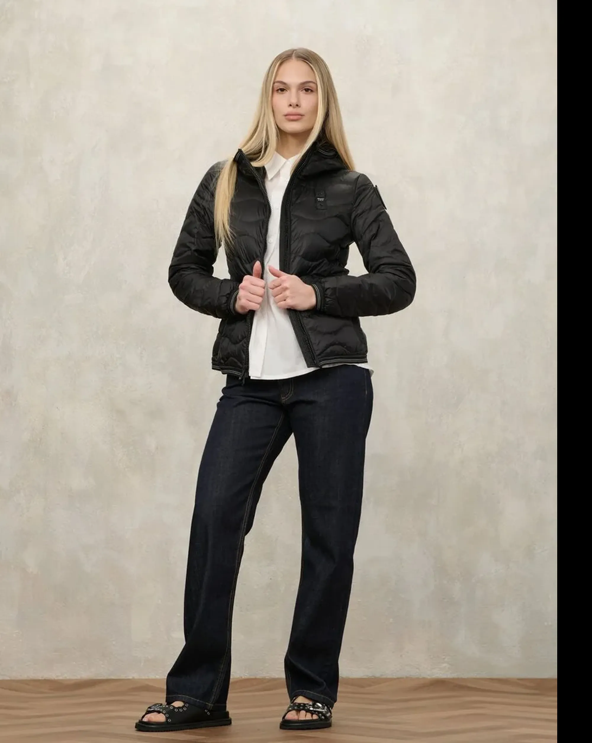 Blauer B'Camelia Down Jacket With Hood' Black 26Sbldc03169 172461