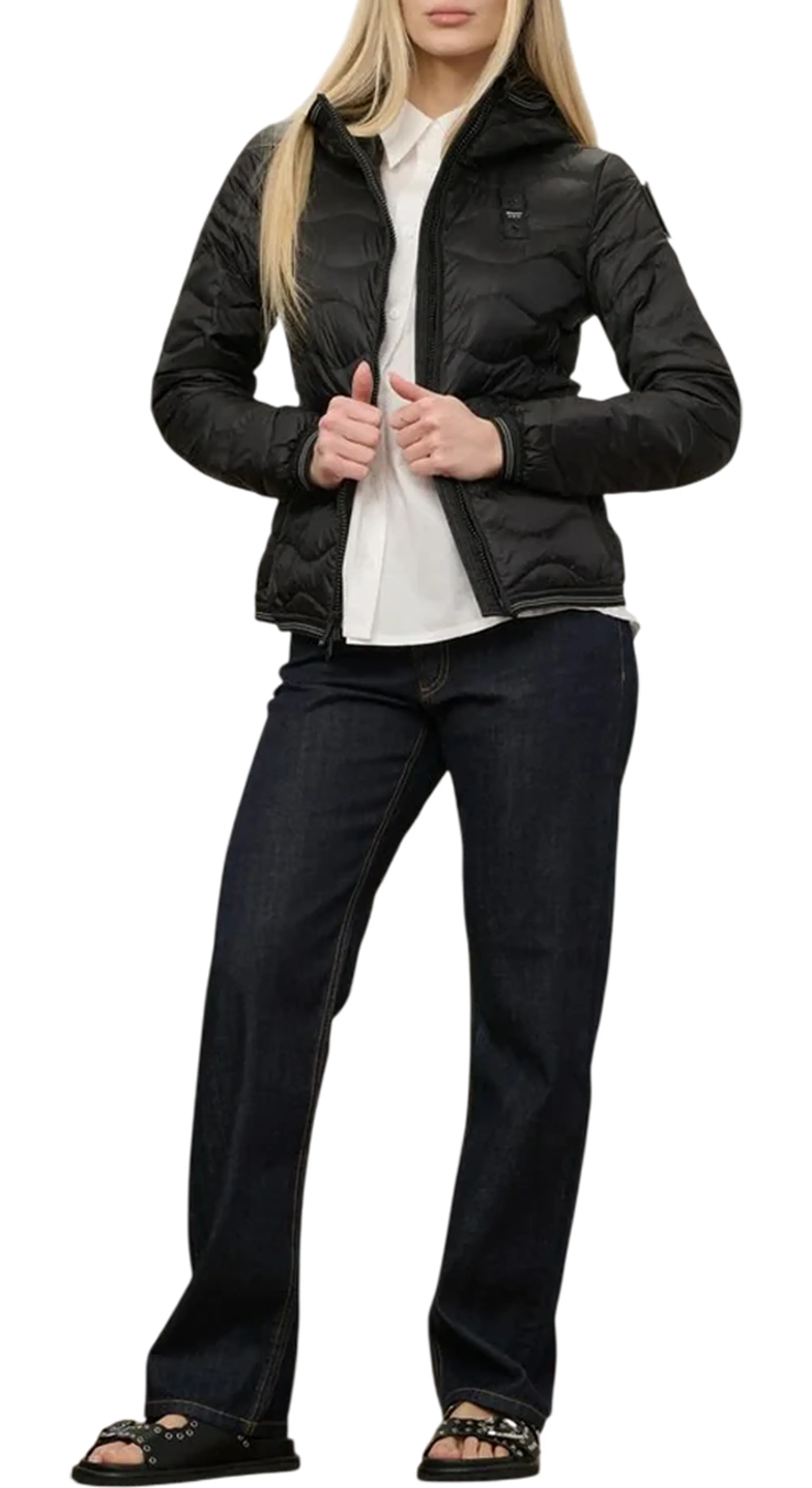 Blauer B'Camelia Down Jacket With Hood' Black 26Sbldc03169 176498