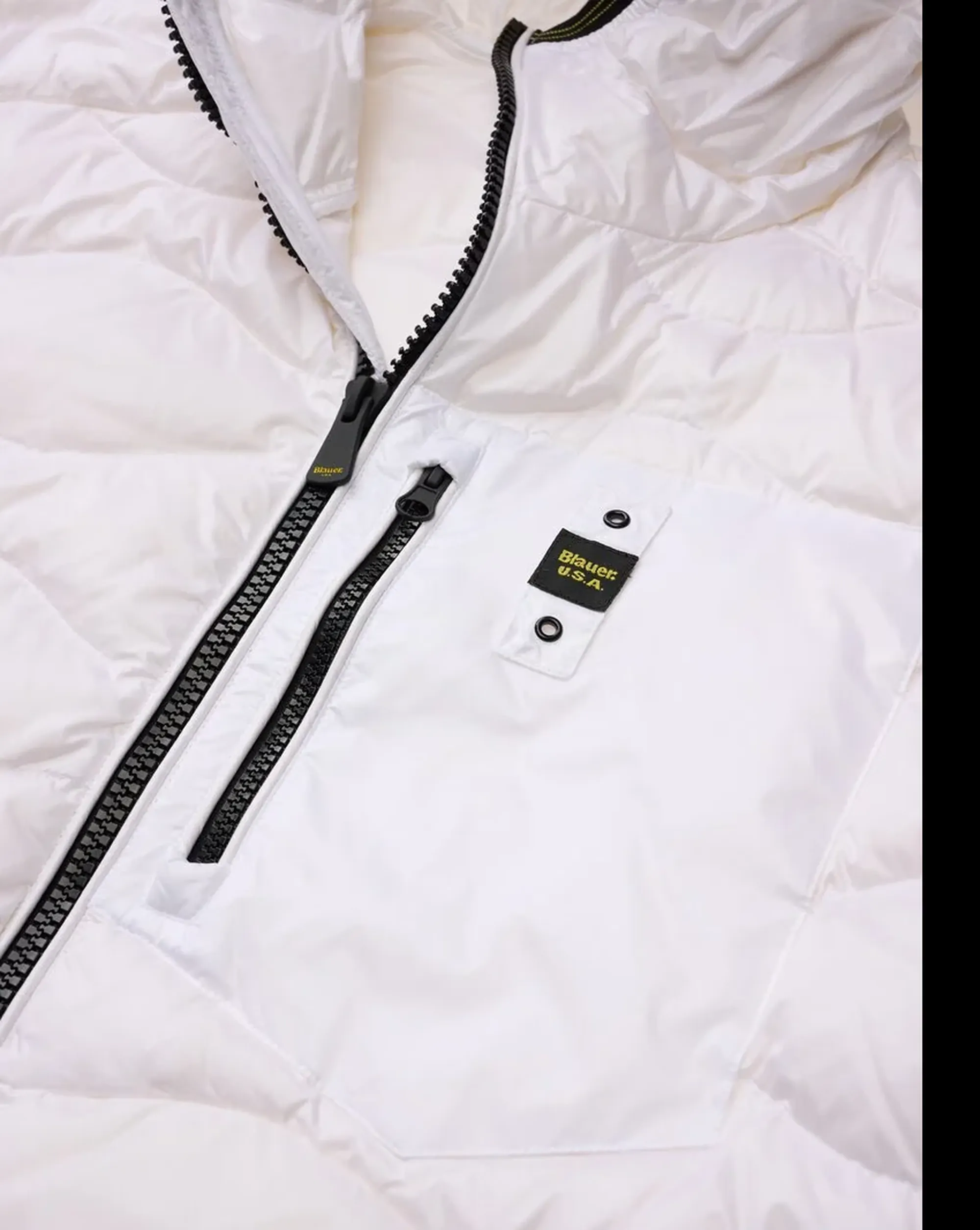 Blauer Piumino Con Cappuccio E Taschina Wave Bianco 26Sbluc03177 172469