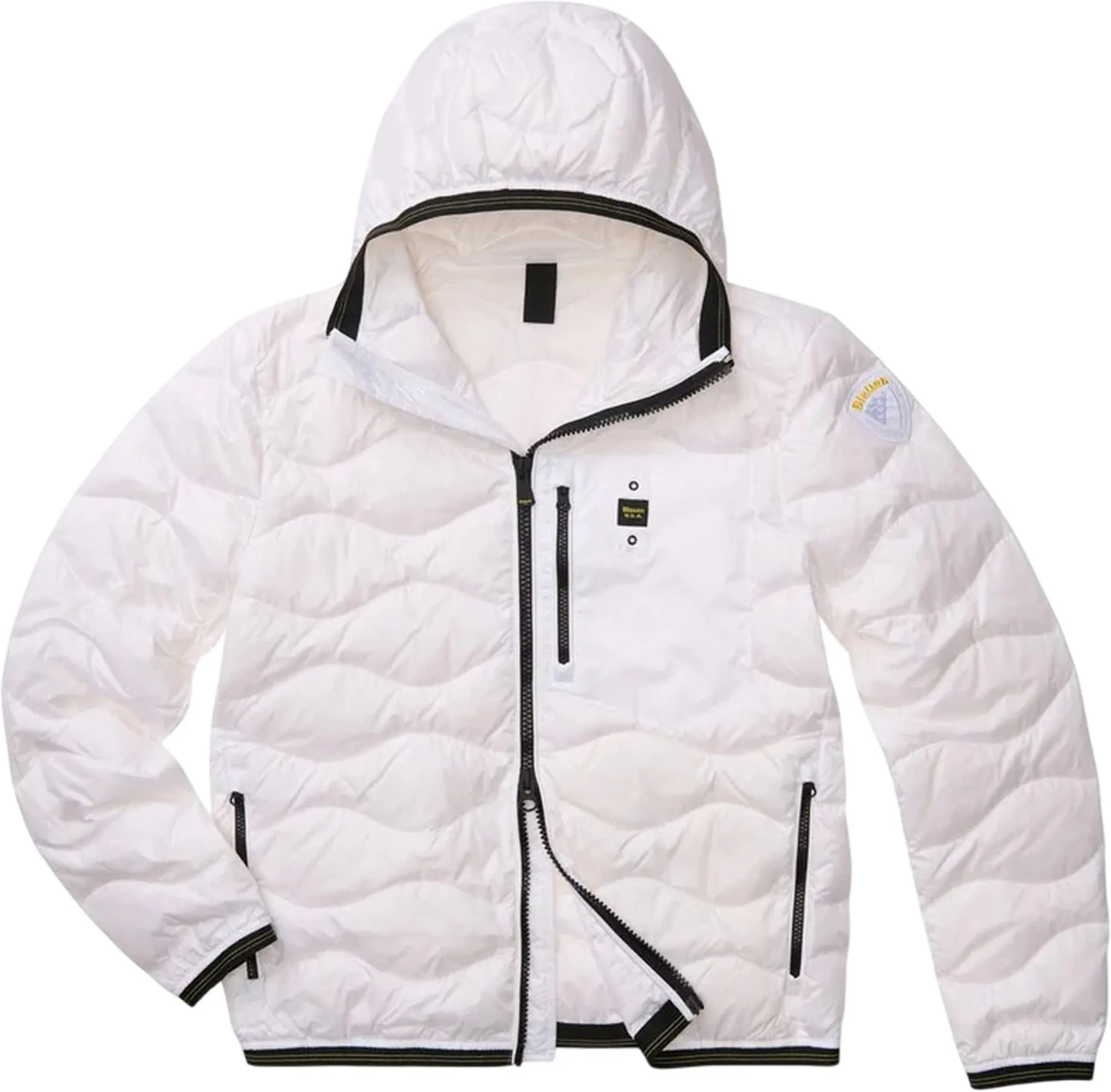 Blauer Piumino Con Cappuccio E Taschina Wave Bianco 26Sbluc03177 172612