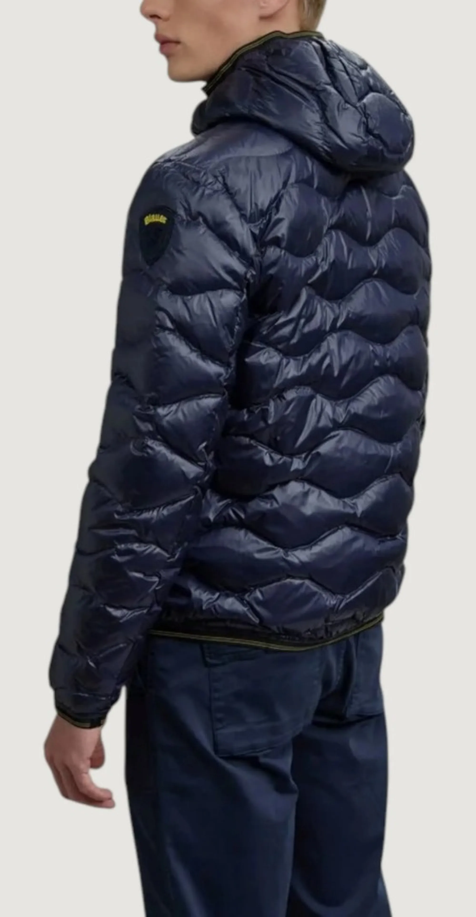 Blauer Piumino Con Cappuccio E Taschina Wave Blu 26Sbluc03177 172481