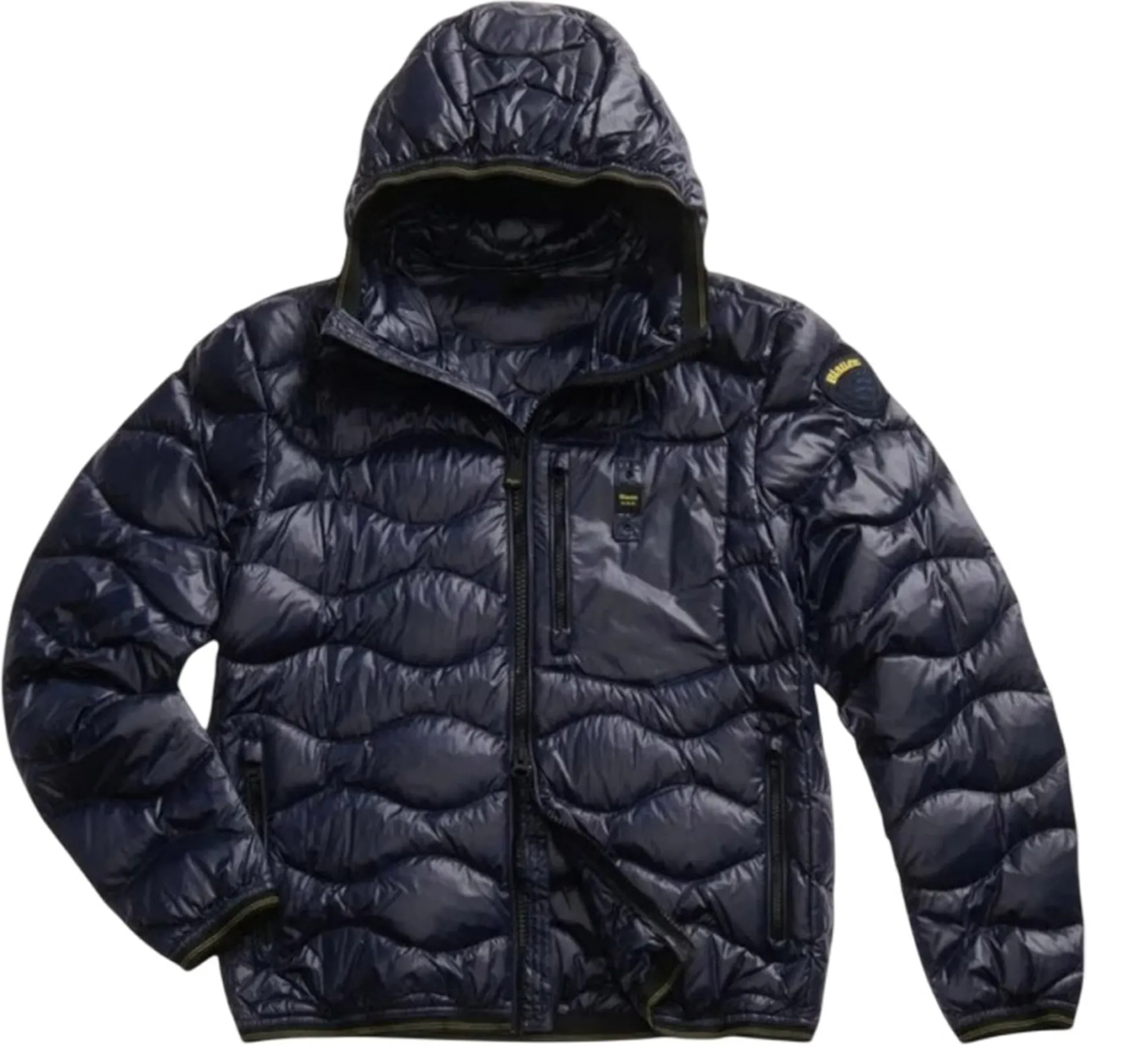 Blauer Piumino Con Cappuccio E Taschina Wave Blu 26Sbluc03177 172620