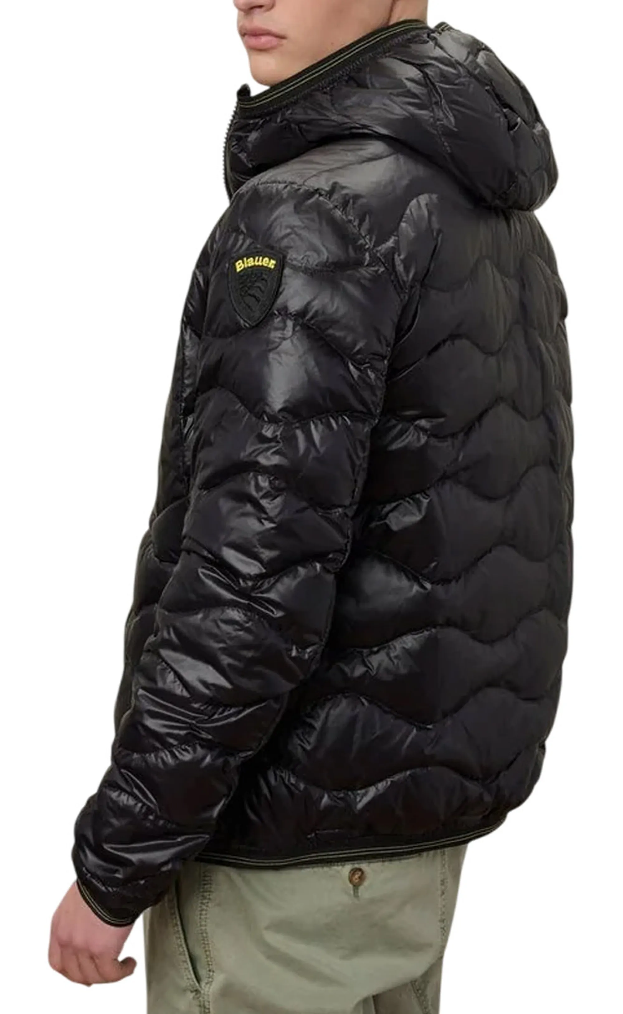 Blauer Piumino Con Cappuccio E Taschina Wave Nero 26Sbluc03177 172614