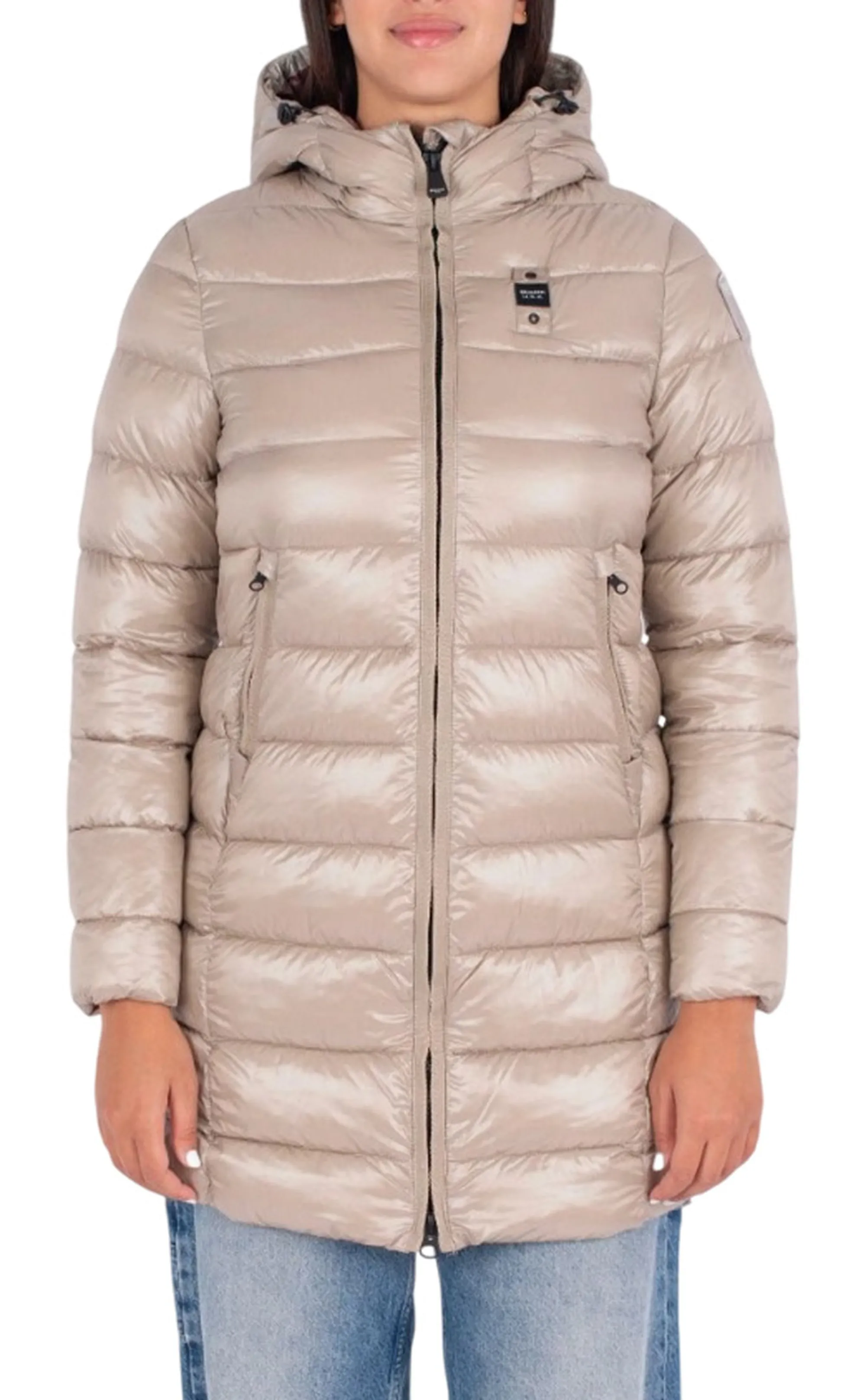 Blauer Piumino Lungo Micro Rip Adelaide Beige 25Wbldk02069 166790