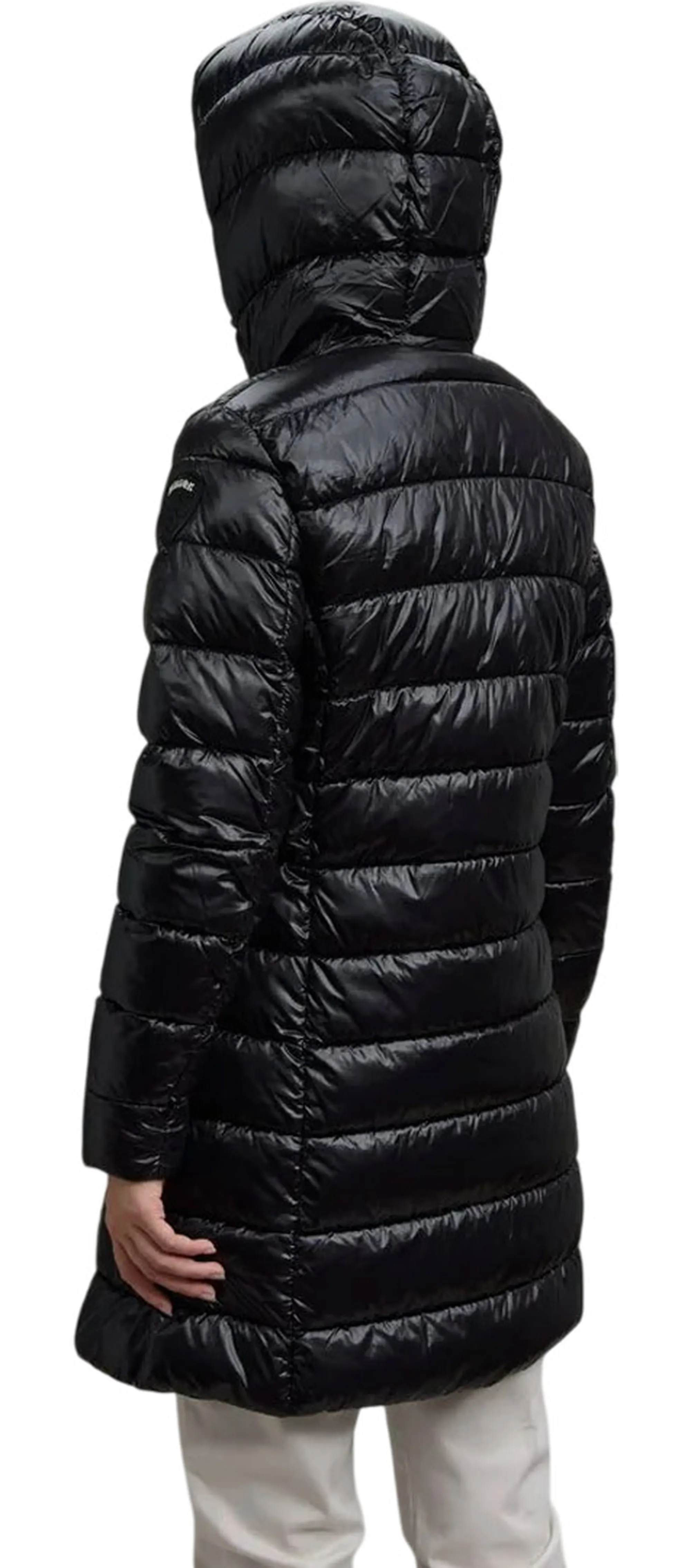 Blauer Piumino Lungo Micro Rip Adelaide Nero 25Wbldk02069 166786