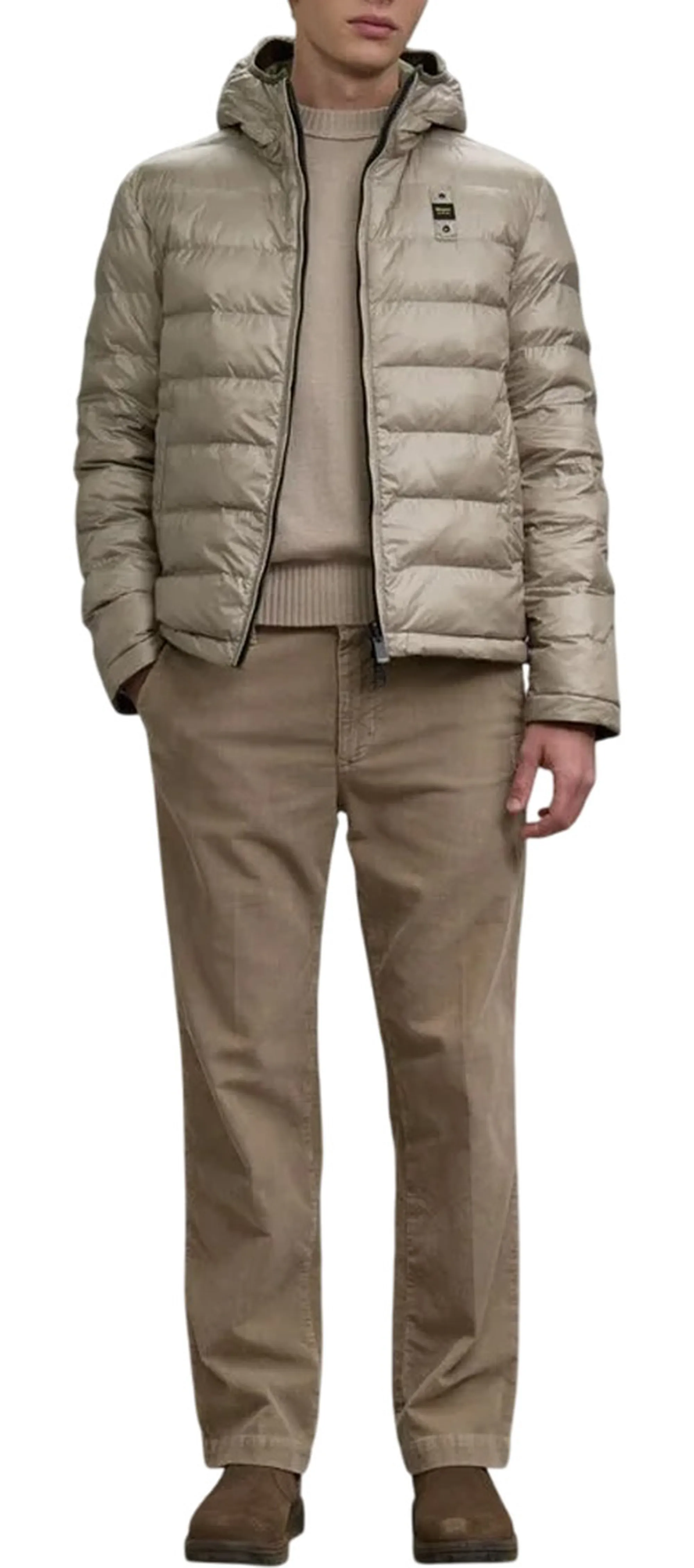 Blauer B'Ballard Reversible Nylon Noprene Down Jacket' Military 25Wbluc06082 166154